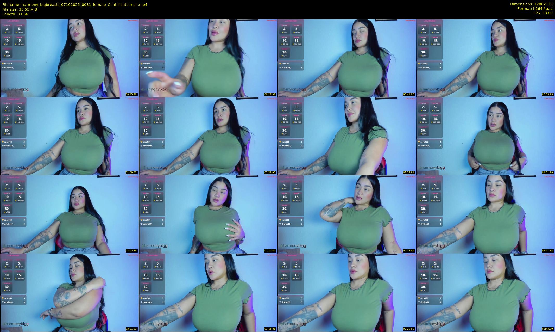 harmony_bigbreasts — 4 minute Chaturbate female cam show recording, 720p, Oct 7, 2025