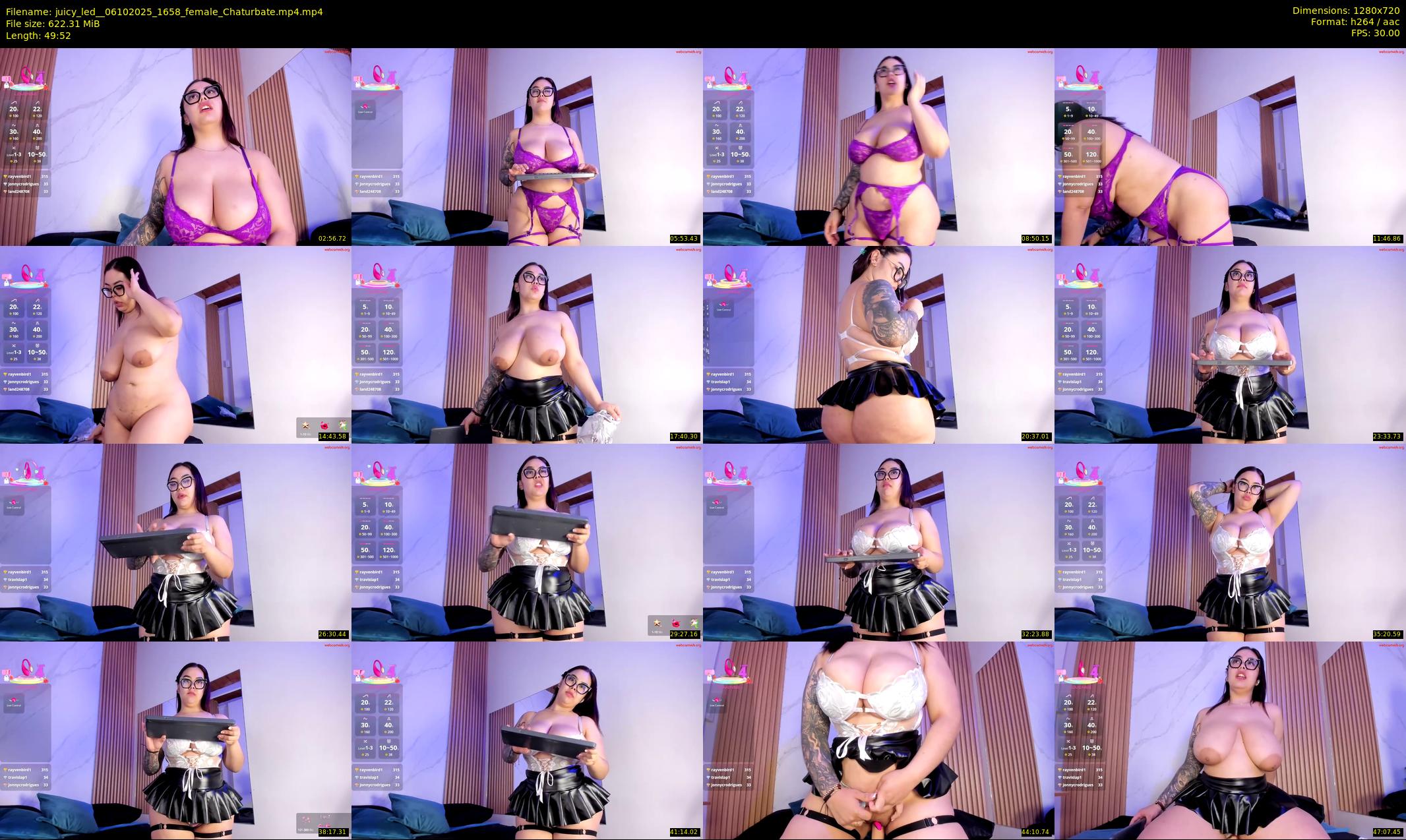 juicy_led_ — 50 minute Chaturbate female cam show recording, 720p, Oct 6, 2025