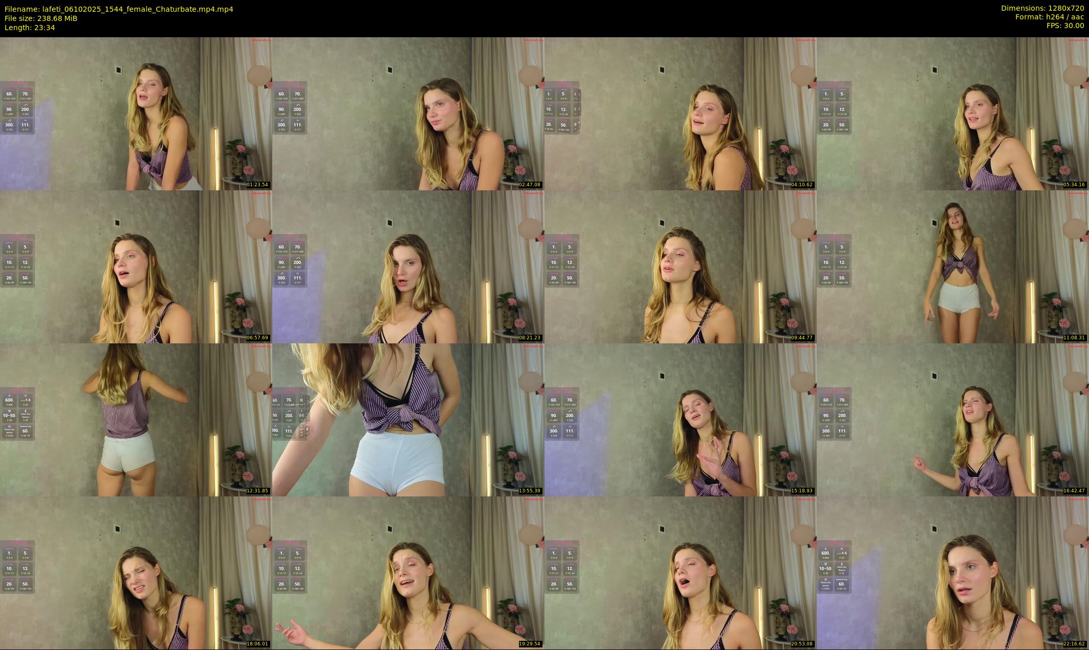 lafeti — 24 minute Chaturbate female cam show recording, 720p, Oct 6, 2025