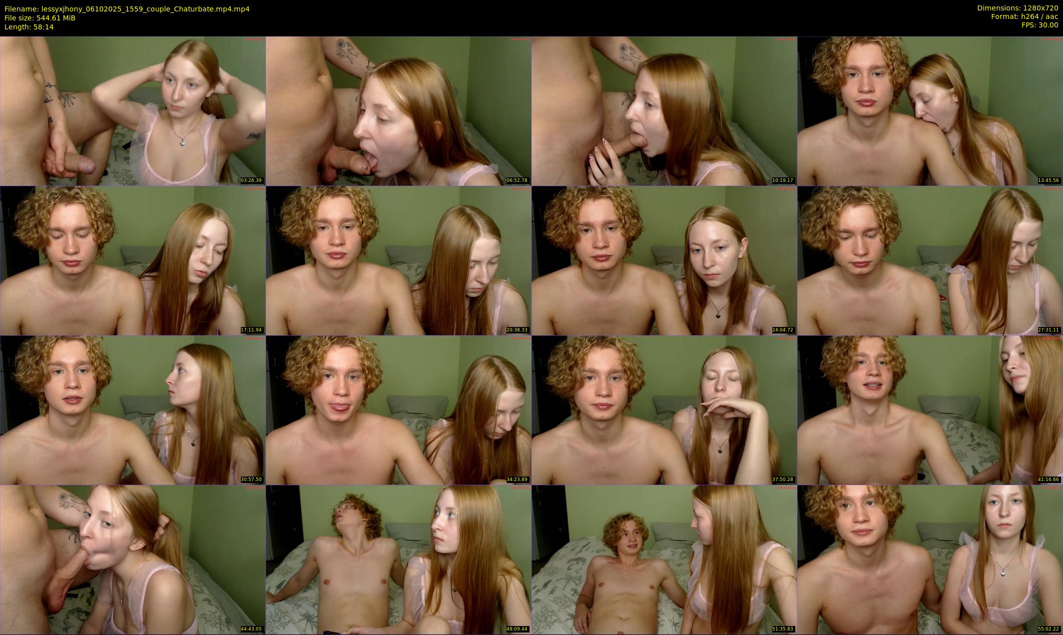 lessyxjhony — 59 minute Chaturbate couple cam show recording, 720p, Oct 6, 2025