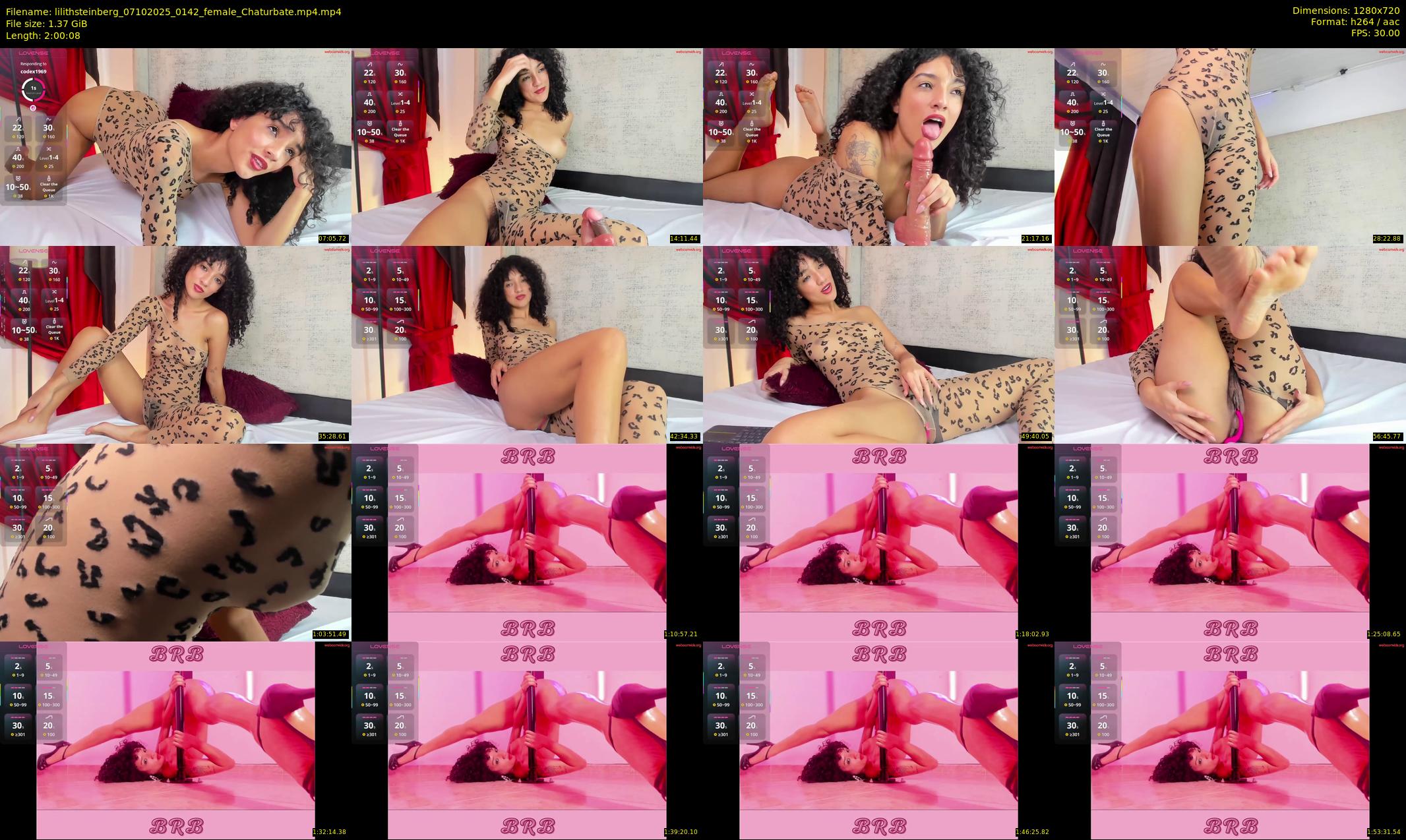 lilithsteinberg — 121 minute Chaturbate female cam show recording, 720p, Oct 7, 2025