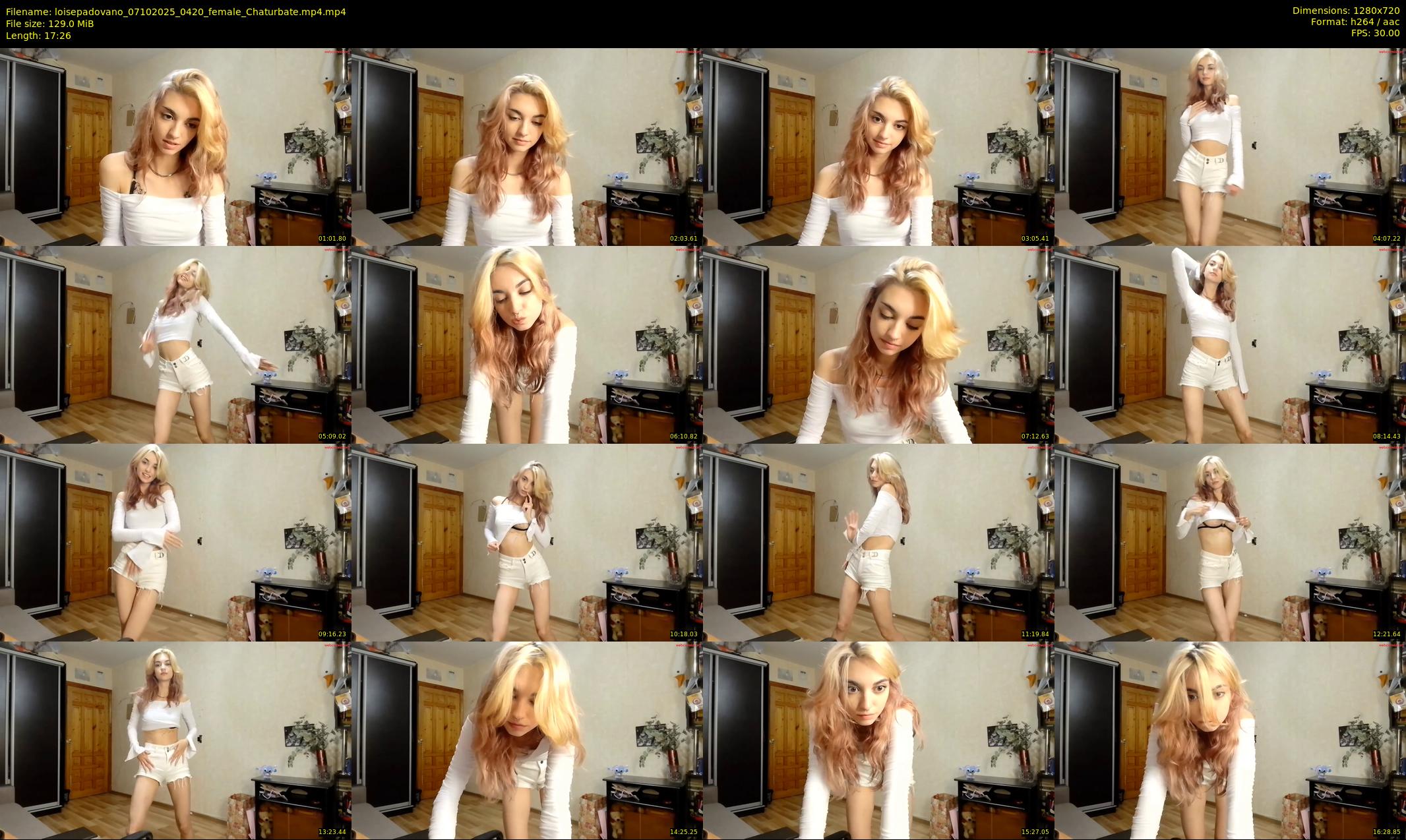 loisepadovano — 18 minute Chaturbate female cam show recording, 720p, Oct 7, 2025