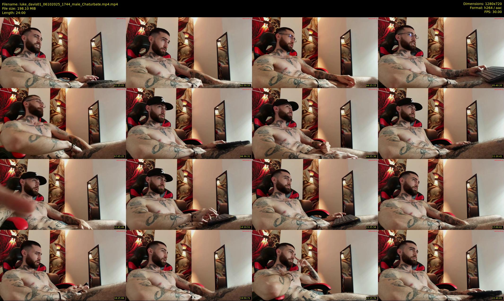 luke_davis01 — 24 minute Chaturbate male cam show recording, 720p, Oct 6, 2025
