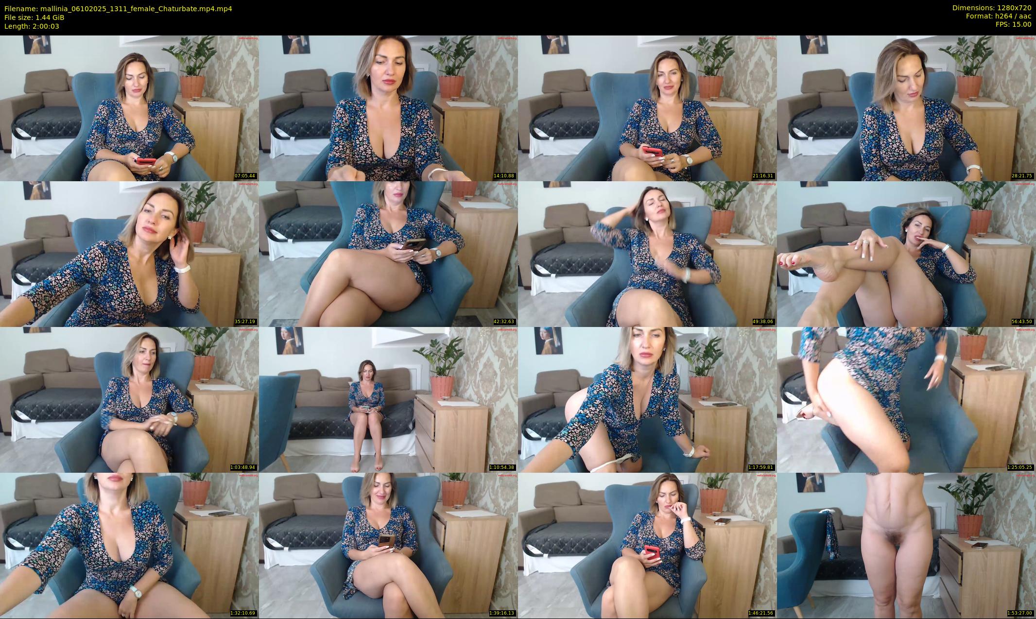 mallinia — 121 minute Chaturbate female cam show recording, 720p, Oct 6, 2025