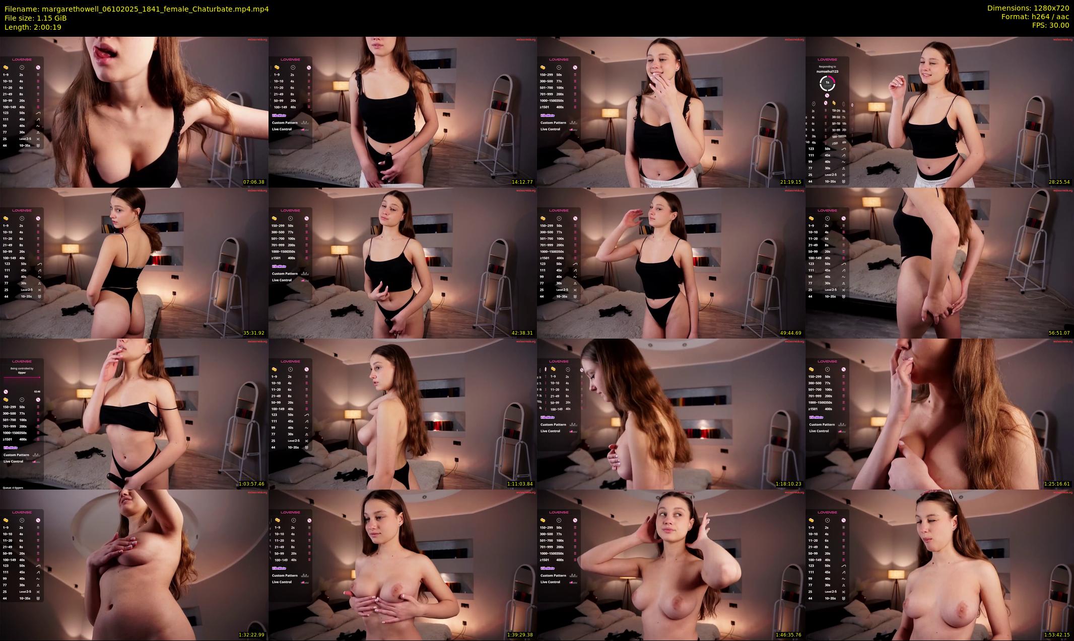 margarethowell — 121 minute Chaturbate female cam show recording, 720p, Oct 6, 2025