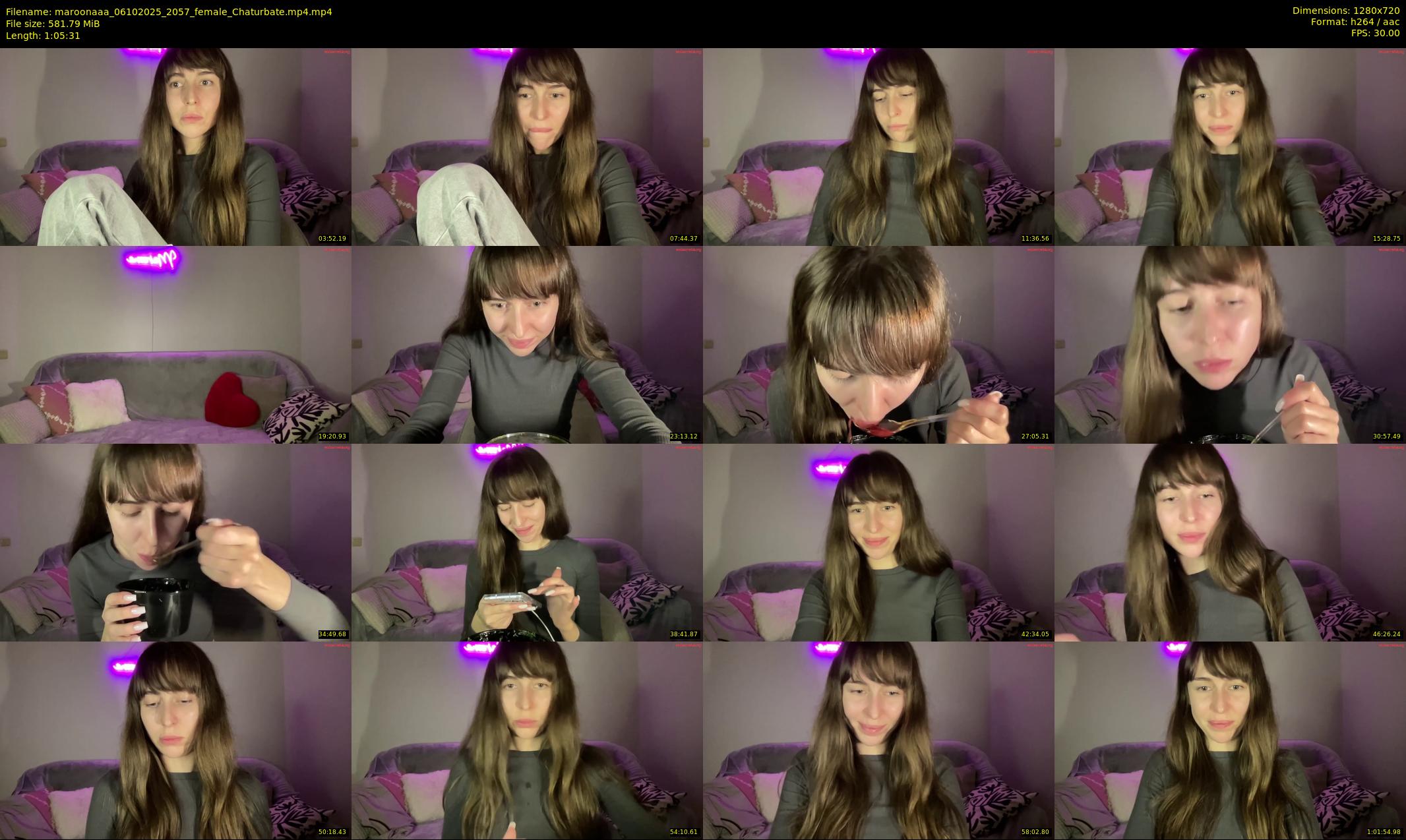 maroonaaa — 66 minute Chaturbate female cam show recording, 720p, Oct 6, 2025