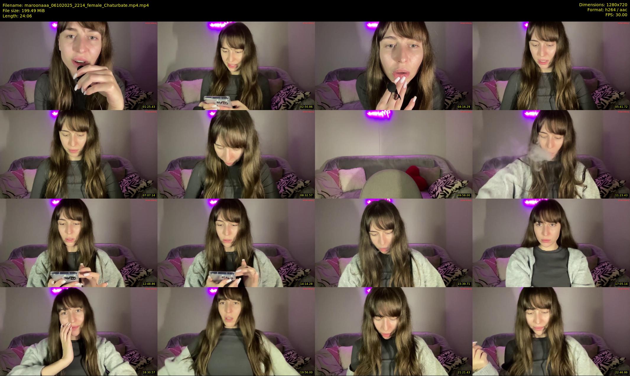 maroonaaa — 25 minute Chaturbate female cam show recording, 720p, Oct 6, 2025