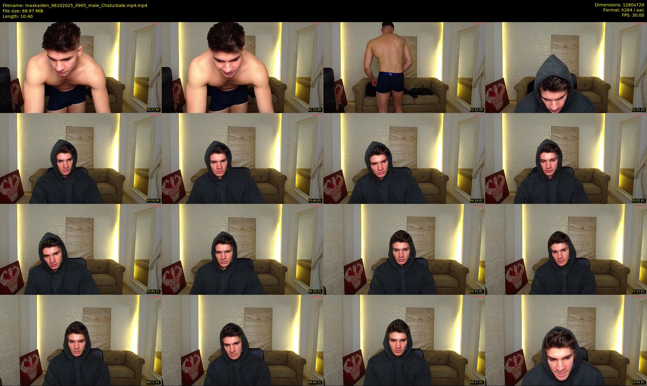 maxkaiden — 11 minute Chaturbate male cam show recording, 720p, Oct 6, 2025