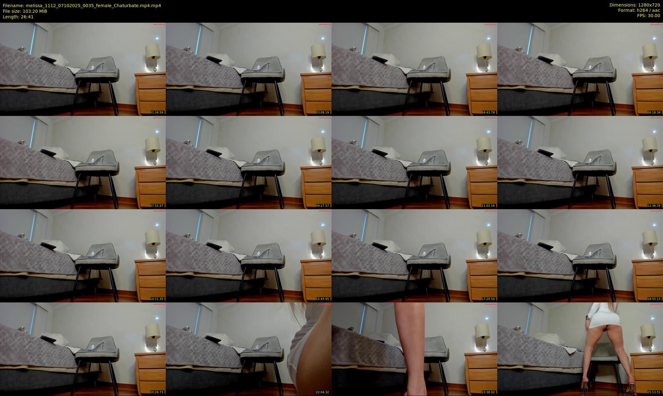 melissa_1112 — 27 minute Chaturbate female cam show recording, 720p, Oct 7, 2025
