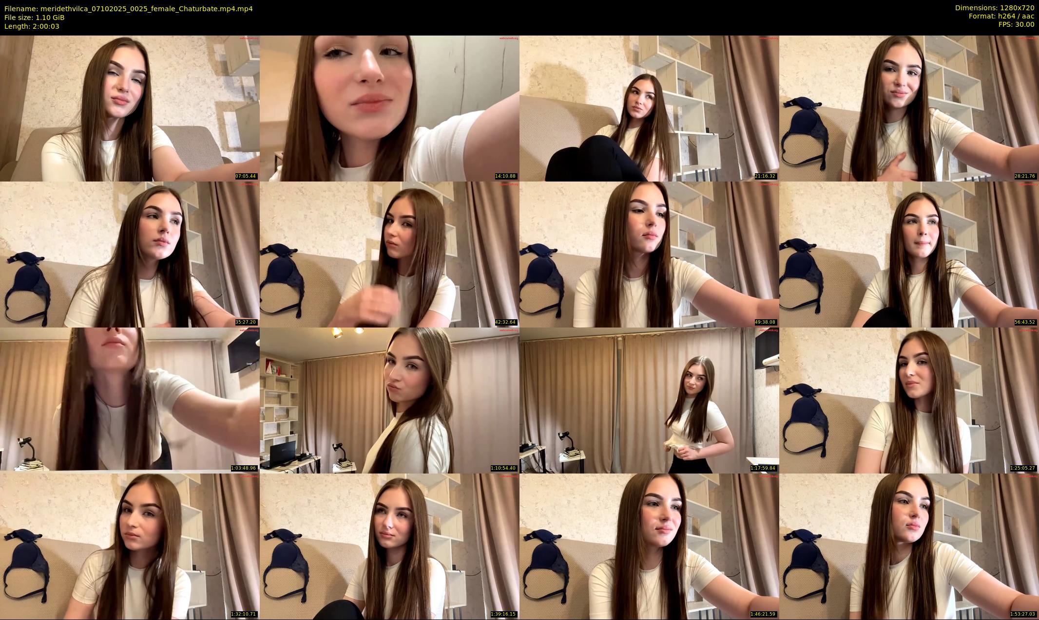 meridethvilca — 121 minute Chaturbate female cam show recording, 720p, Oct 7, 2025