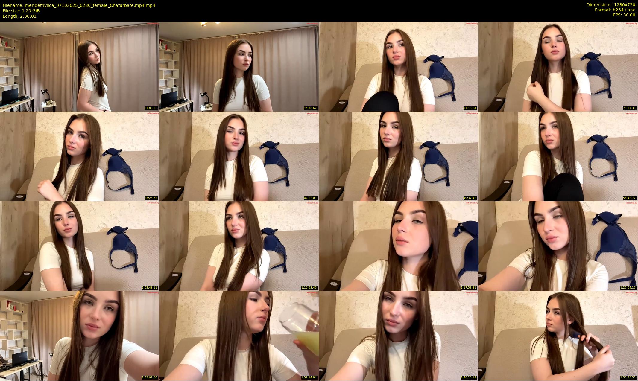 meridethvilca — 121 minute Chaturbate female cam show recording, 720p, Oct 7, 2025