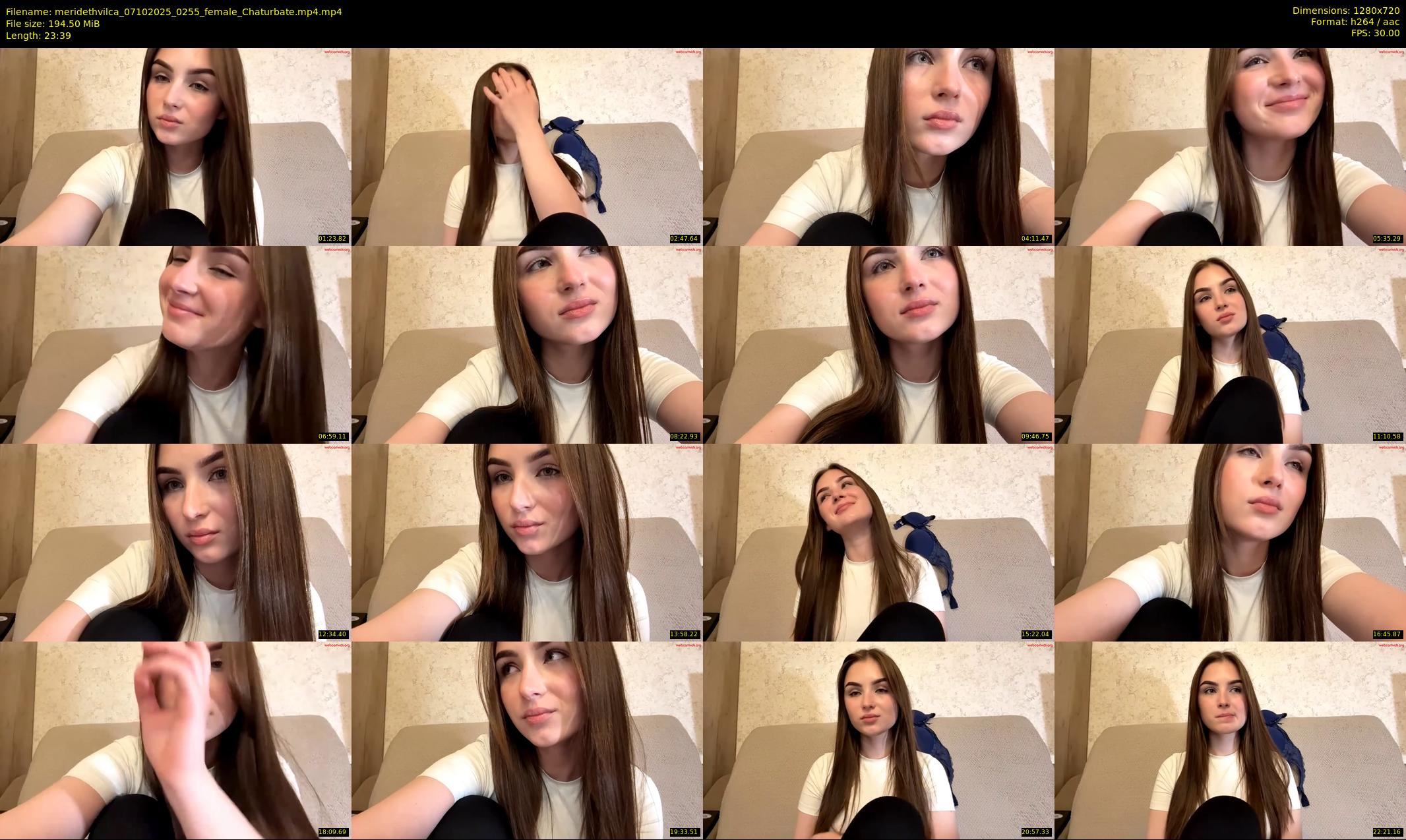 meridethvilca — 24 minute Chaturbate female cam show recording, 720p, Oct 7, 2025