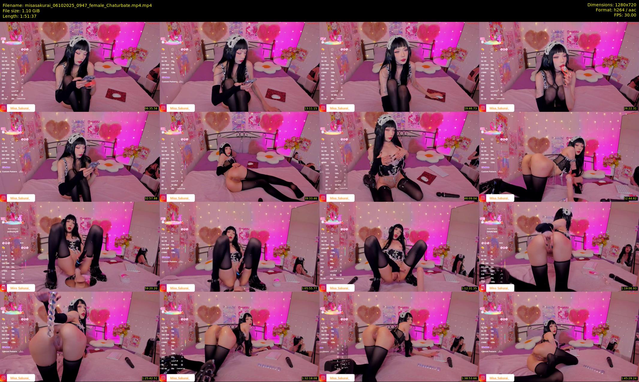 misasakurai — 112 minute Chaturbate female cam show recording, 720p, Oct 6, 2025
