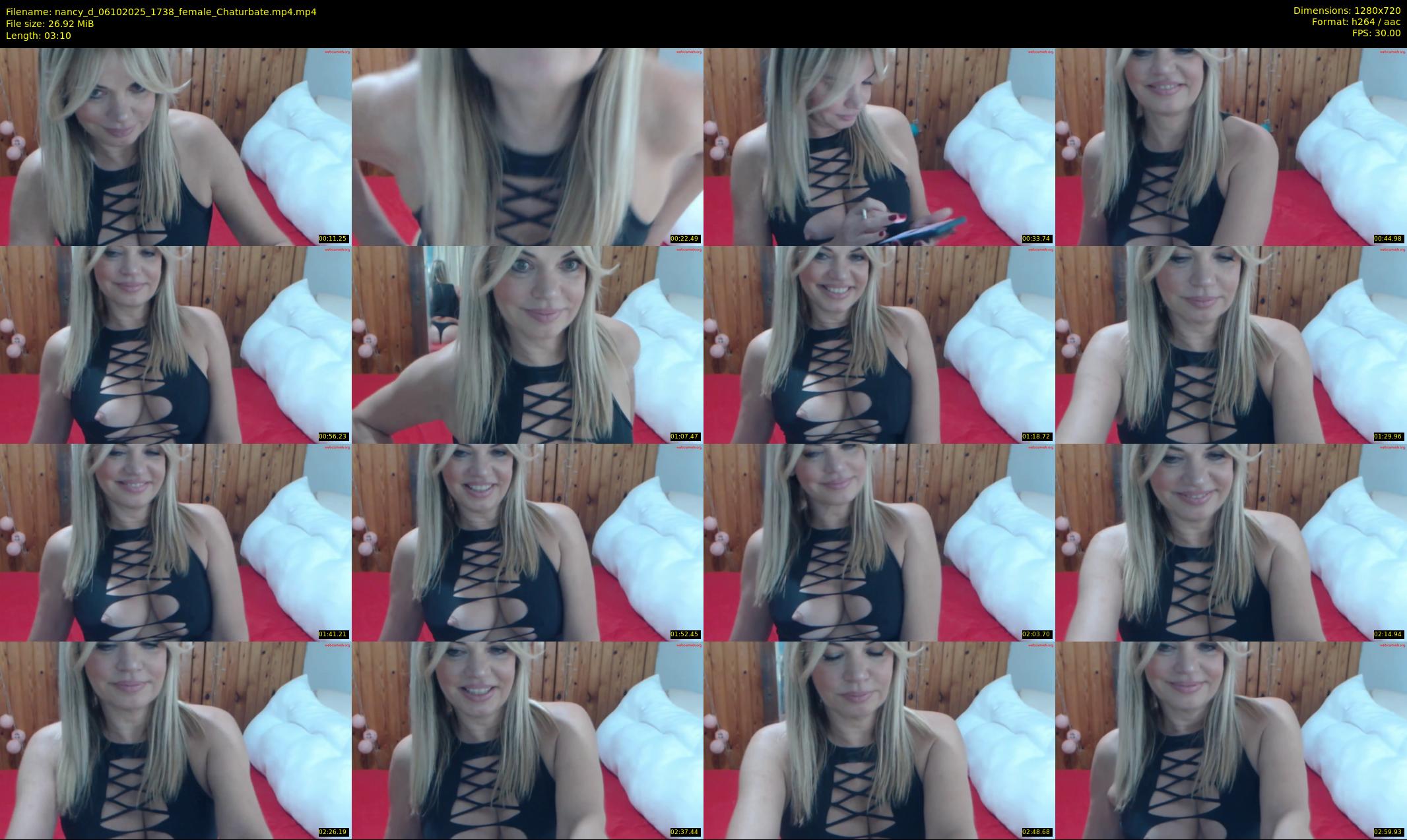 nancy_d — 4 minute Chaturbate female cam show recording, 720p, Oct 6, 2025