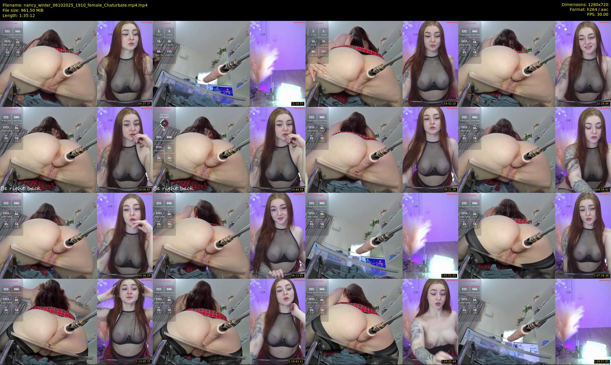 nancy_winter — 96 minute Chaturbate female cam show recording, 720p, Oct 6, 2025
