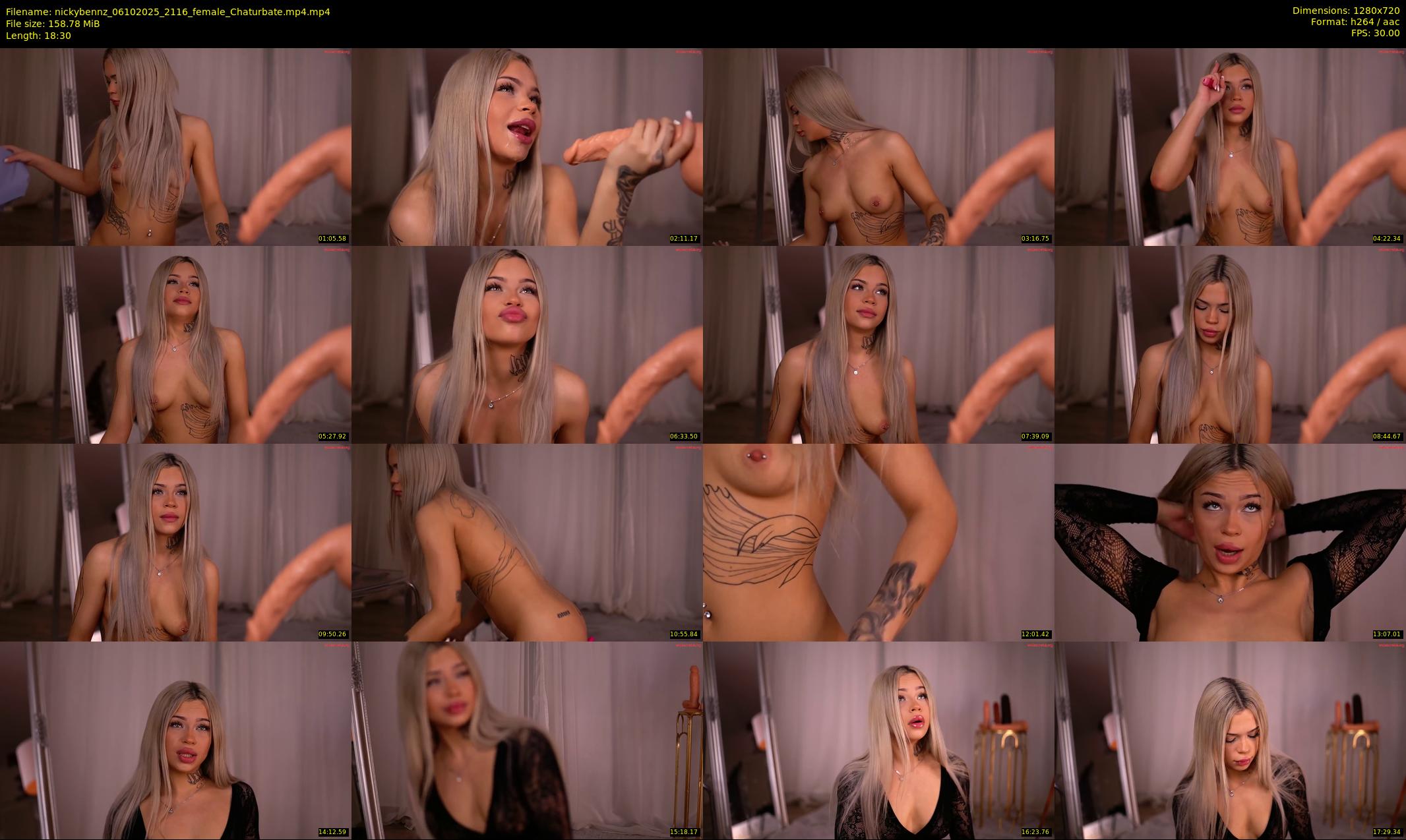 nickybennz — 19 minute Chaturbate female cam show recording, 720p, Oct 6, 2025