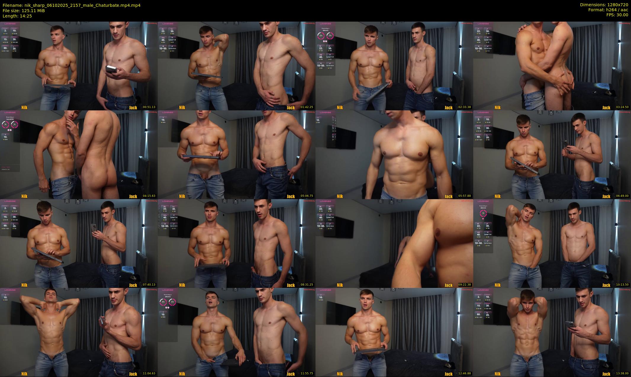 nik_sharp — 15 minute Chaturbate male cam show recording, 720p, Oct 6, 2025