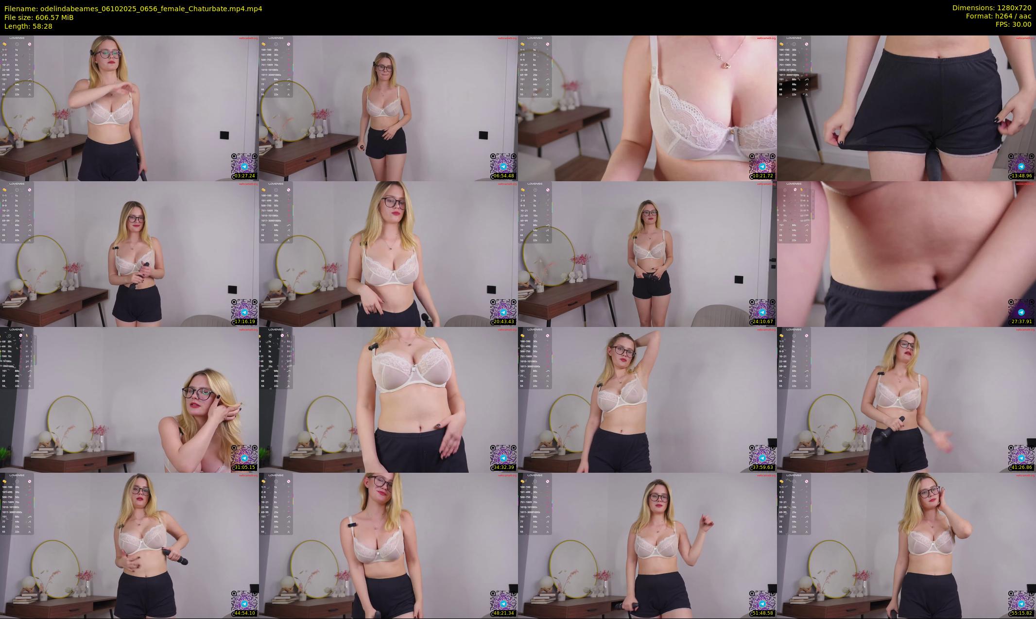 odelindabeames — 59 minute Chaturbate female cam show recording, 720p, Oct 6, 2025