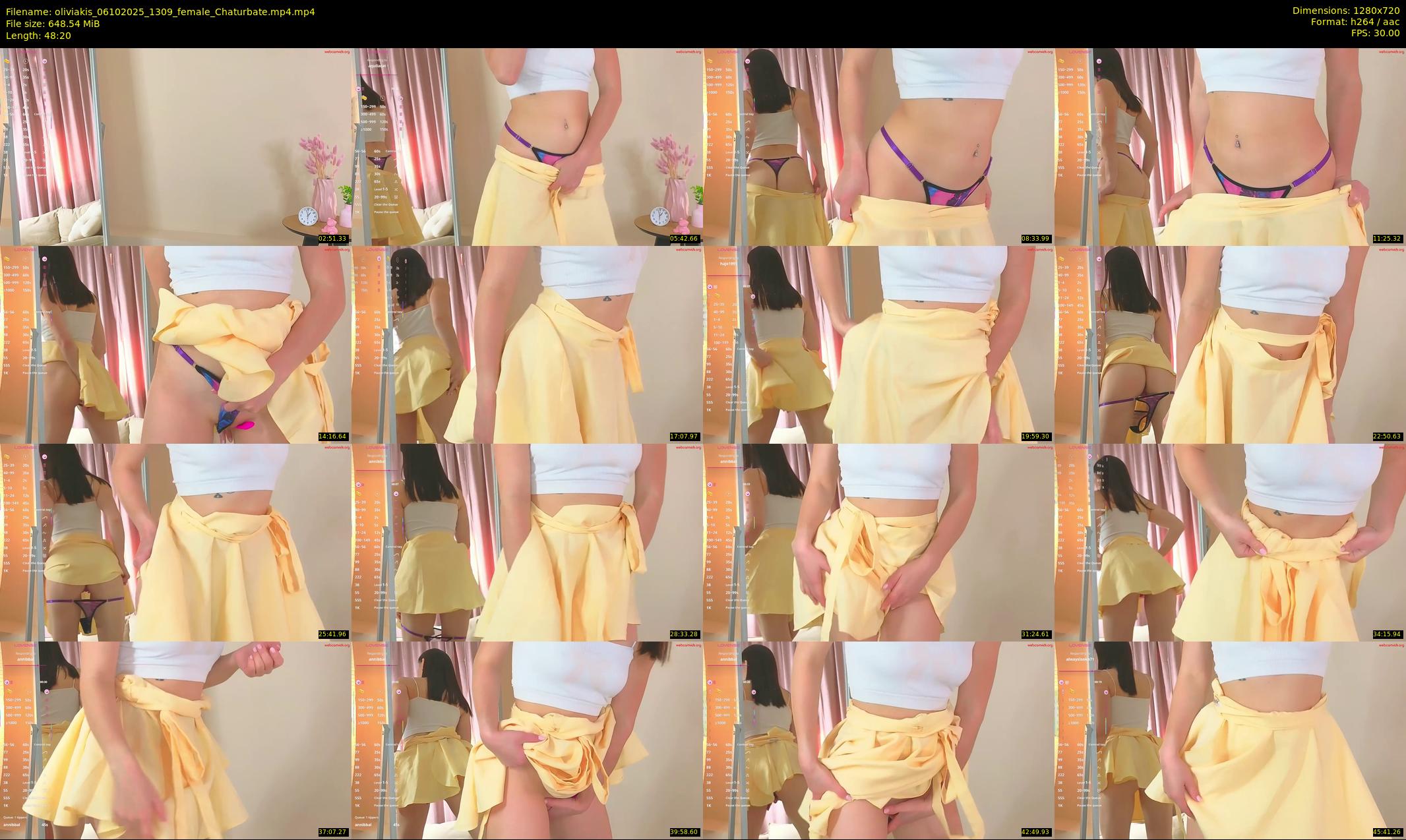 oliviakis — 49 minute Chaturbate female cam show recording, 720p, Oct 6, 2025