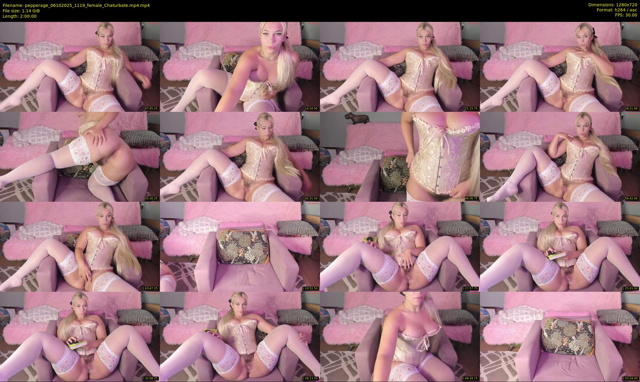 pepperage — 120 minute Chaturbate female cam show recording, 720p, Oct 6, 2025