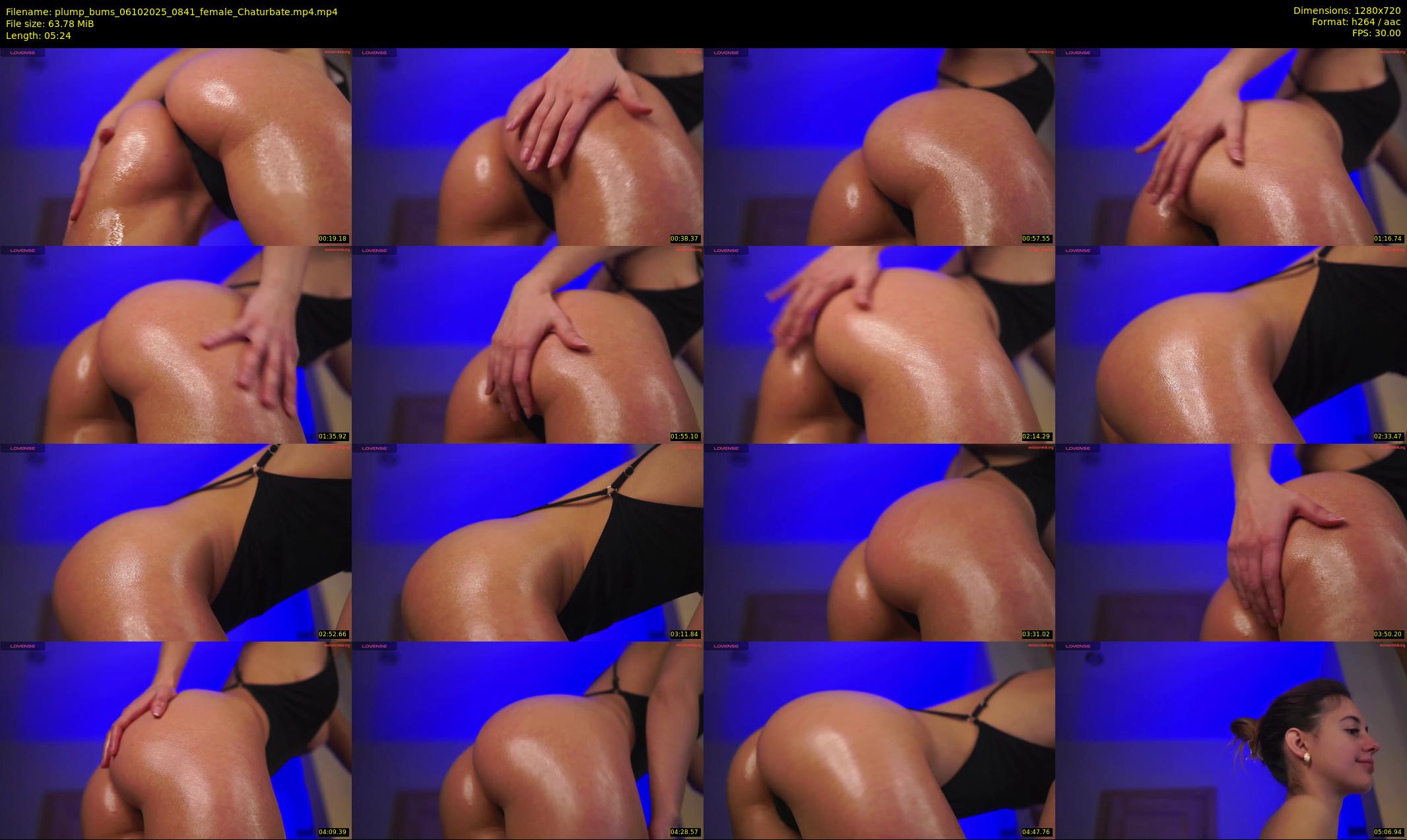 plump_bums — 6 minute Chaturbate female cam show recording, 720p, Oct 6, 2025