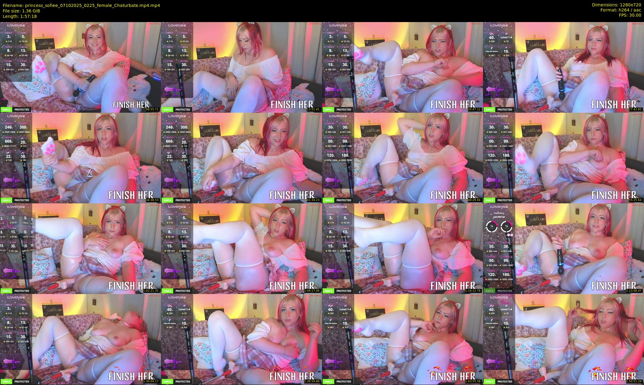 princess_sofiee — 118 minute Chaturbate female cam show recording, 720p, Oct 7, 2025