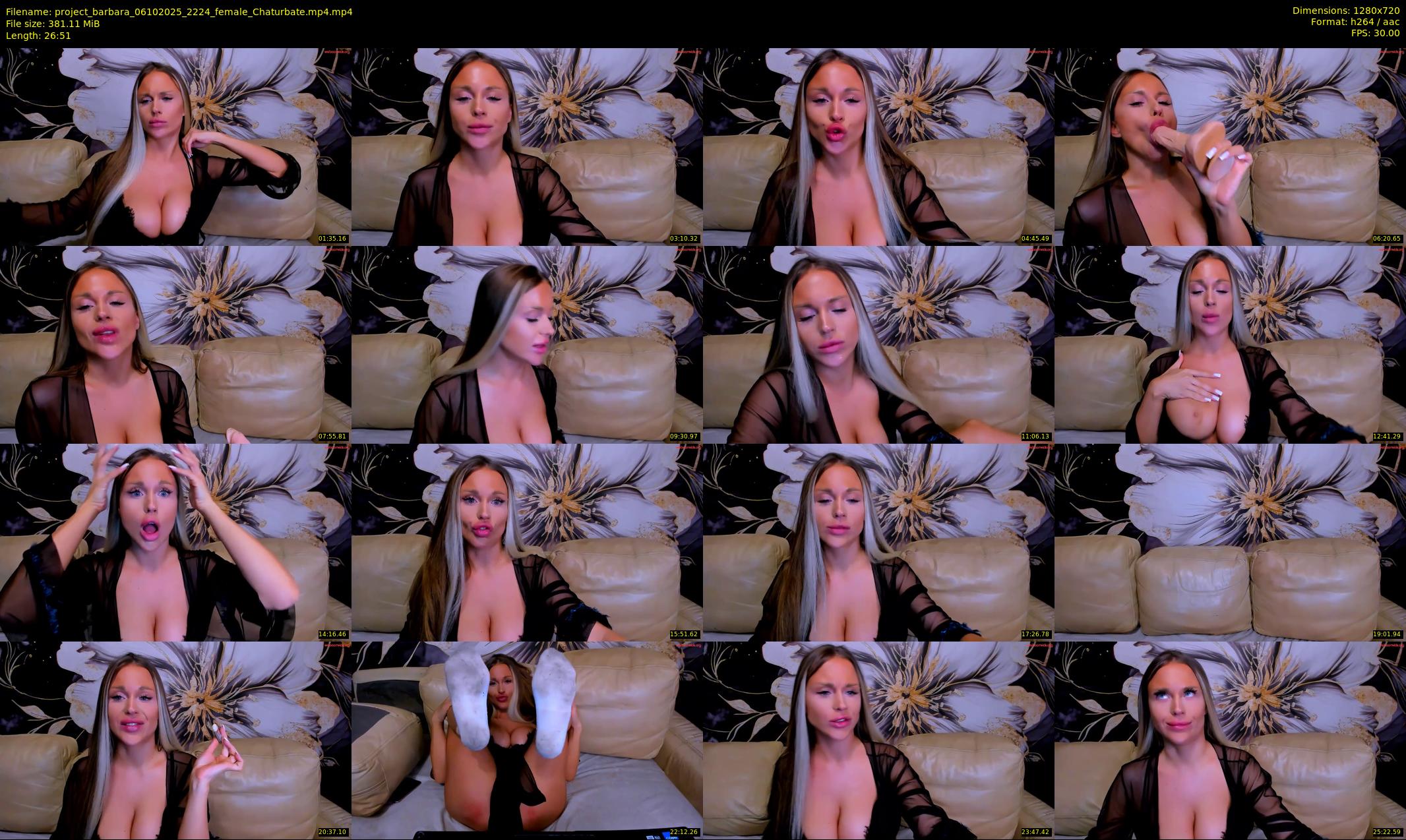 project_barbara — 27 minute Chaturbate female cam show recording, 720p, Oct 6, 2025