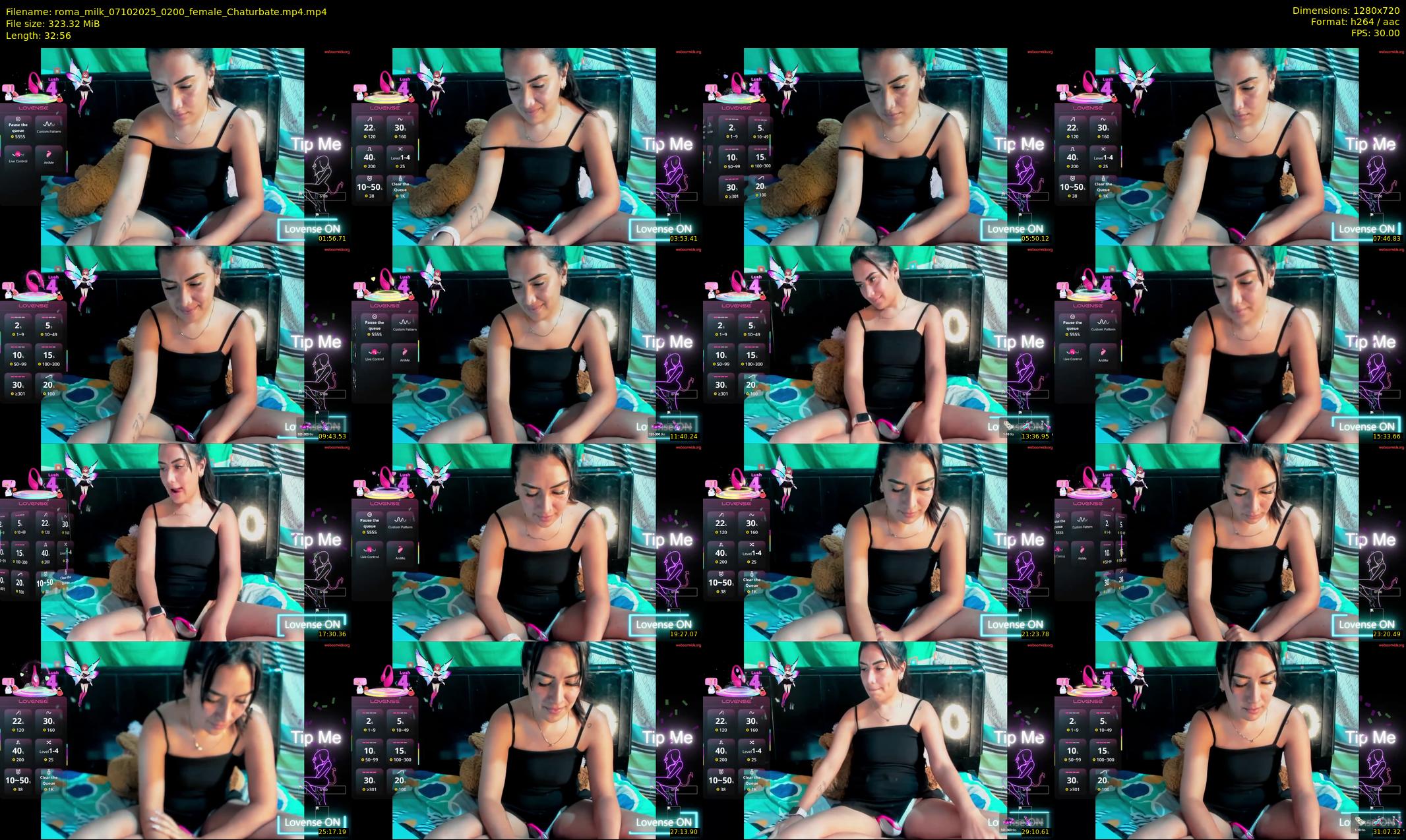 roma_milk — 33 minute Chaturbate female cam show recording, 720p, Oct 7, 2025