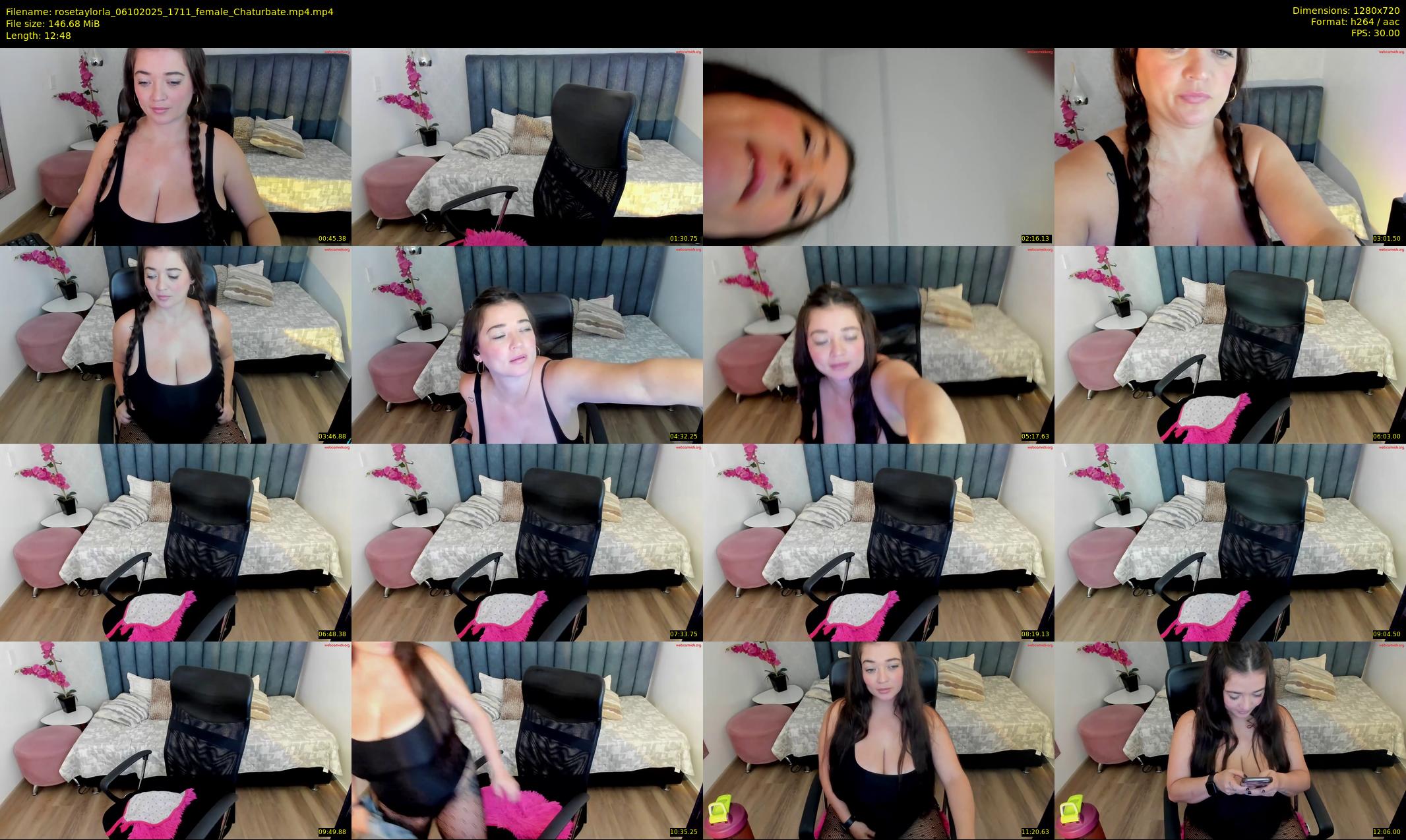 rosetaylorla — 13 minute Chaturbate female cam show recording, 720p, Oct 6, 2025