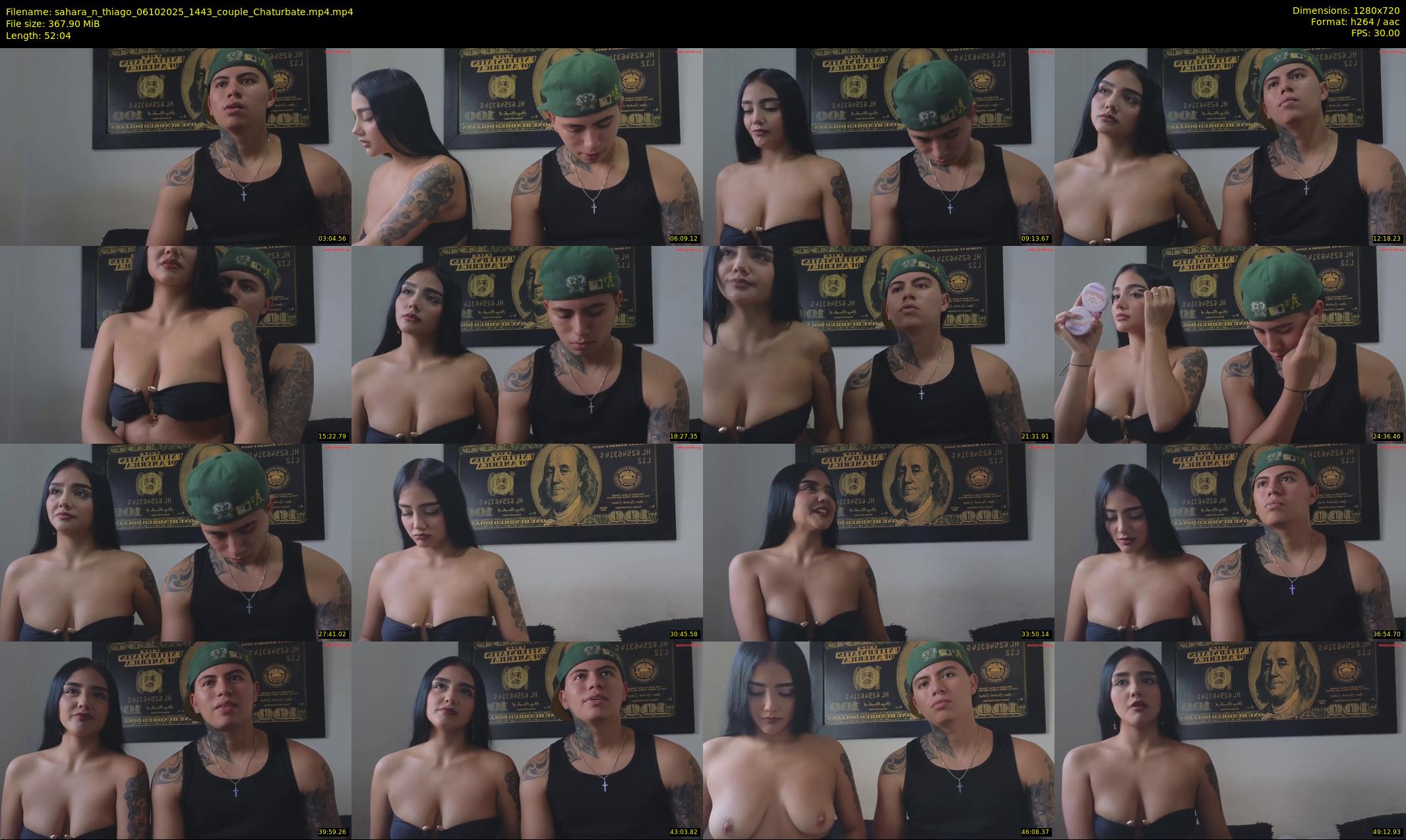 sahara_n_thiago — 53 minute Chaturbate couple cam show recording, 720p, Oct 6, 2025