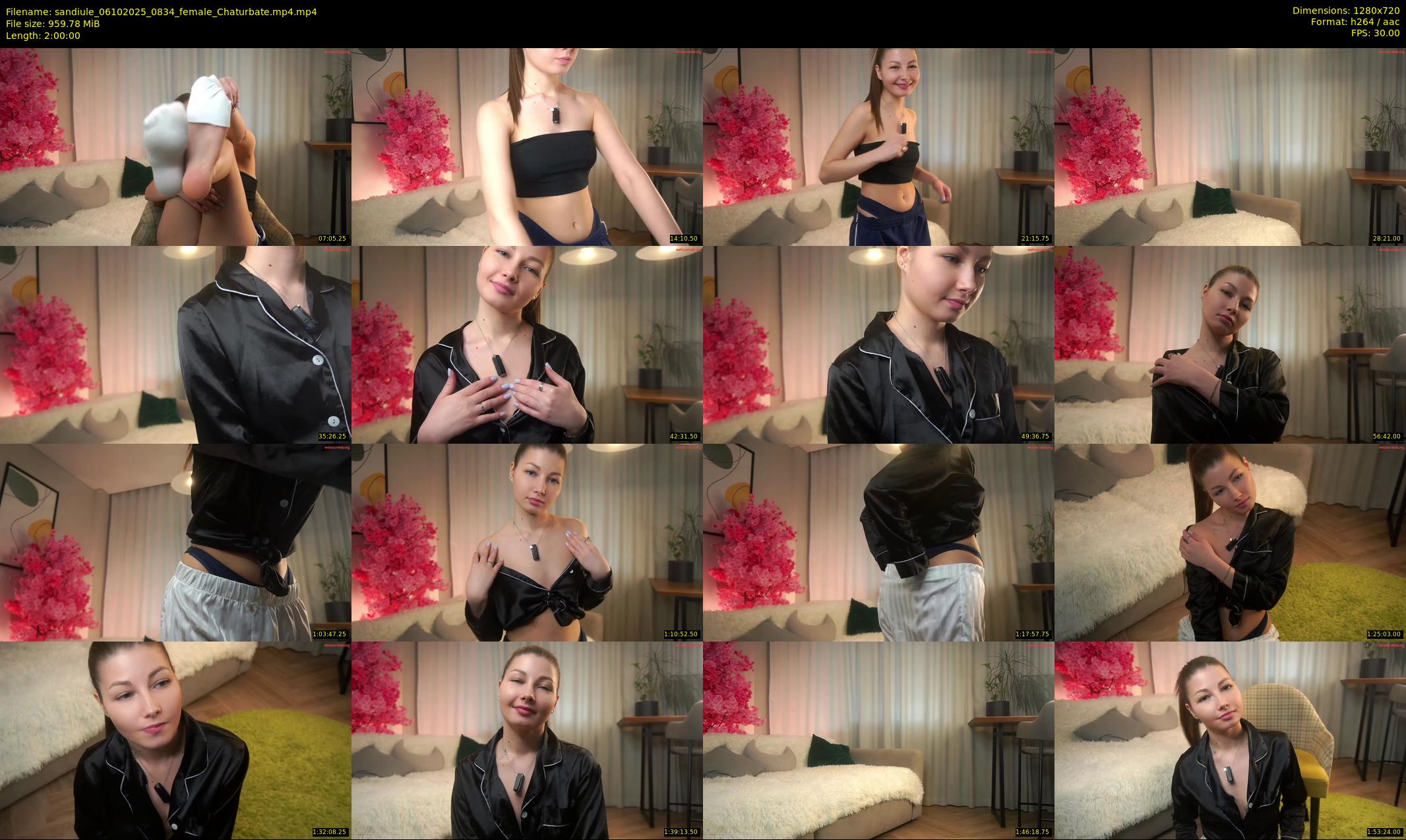 sandiule — 120 minute Chaturbate female cam show recording, 720p, Oct 6, 2025