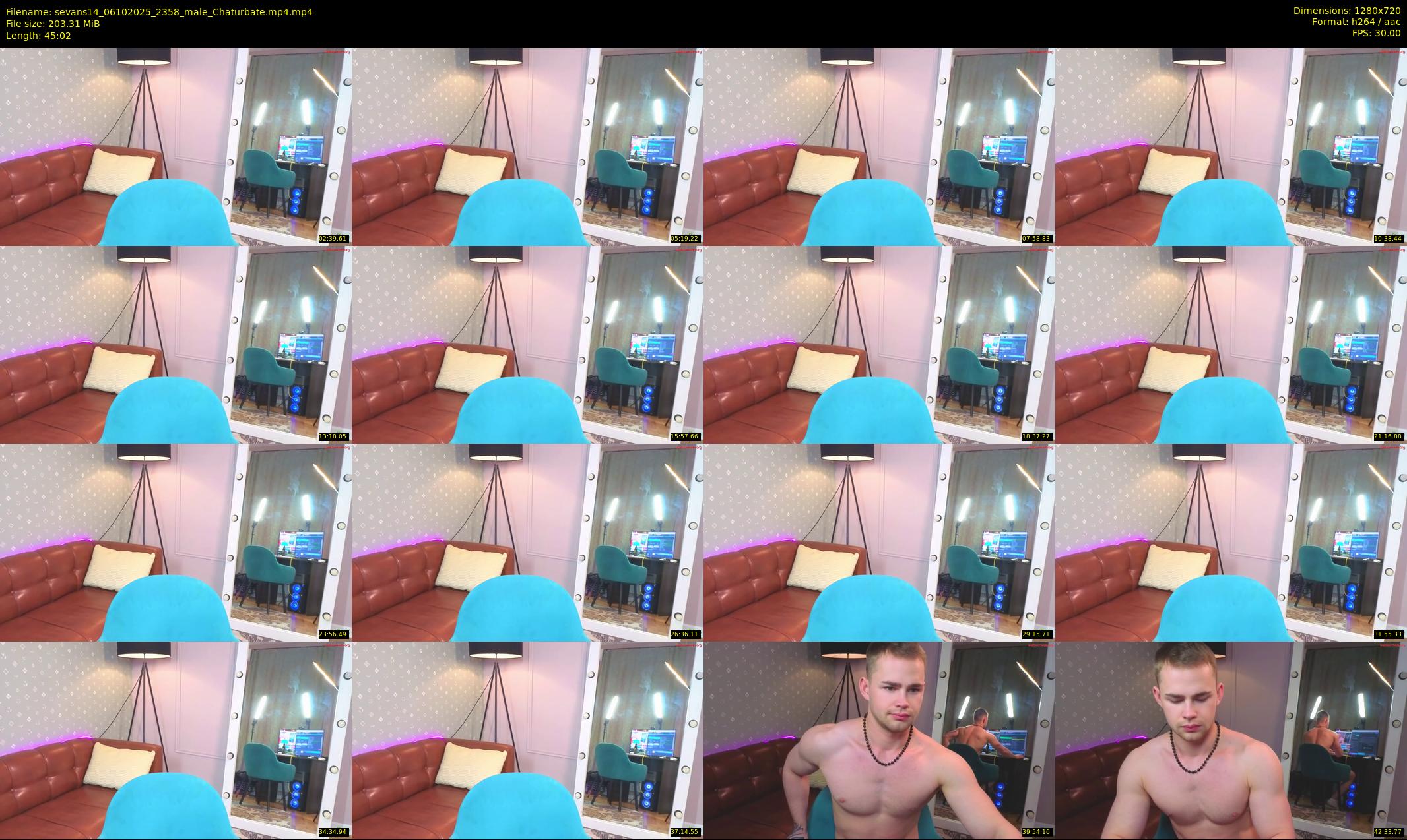 sevans14 — 46 minute Chaturbate male cam show recording, 720p, Oct 6, 2025