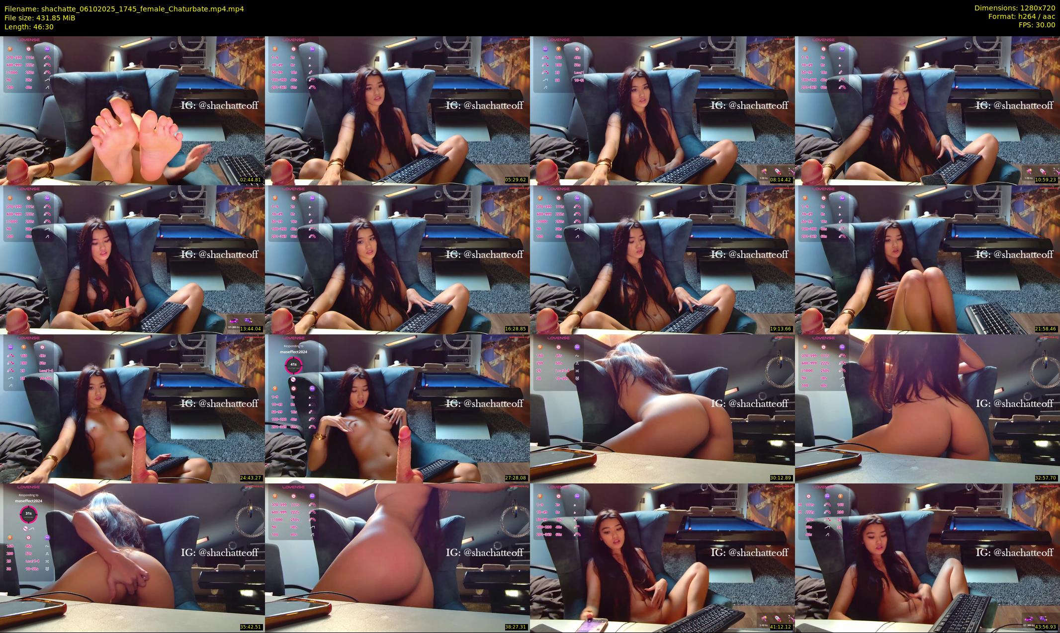 shachatte — 47 minute Chaturbate couple cam show recording, 720p, Oct 6, 2025