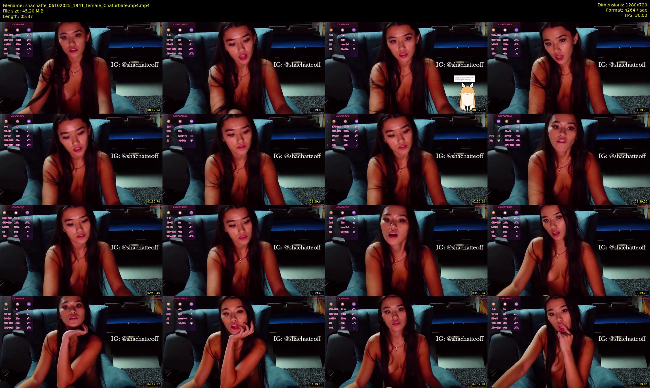 shachatte — 6 minute Chaturbate couple cam show recording, 720p, Oct 6, 2025