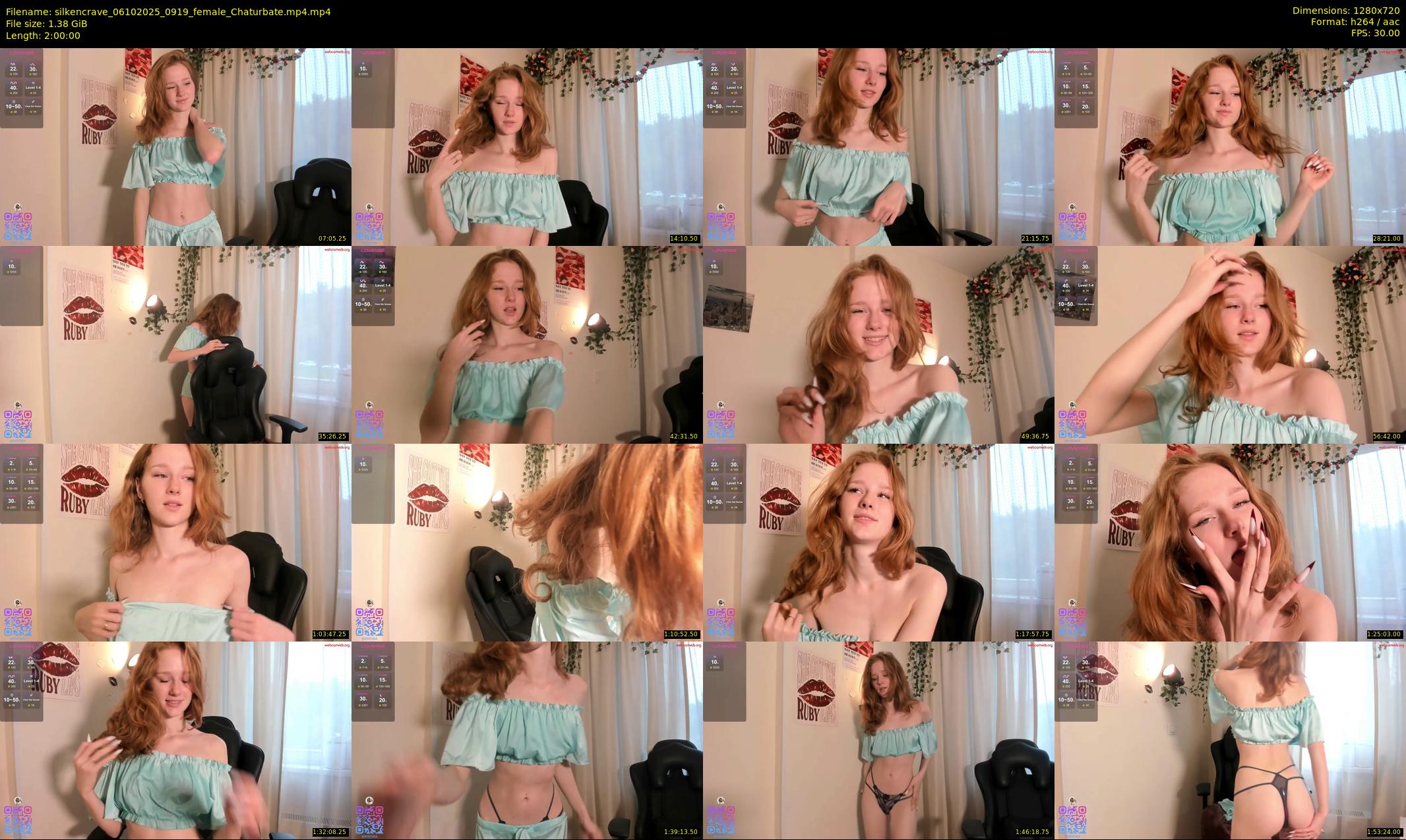 silkencrave — 120 minute Chaturbate female cam show recording, 720p, Oct 6, 2025