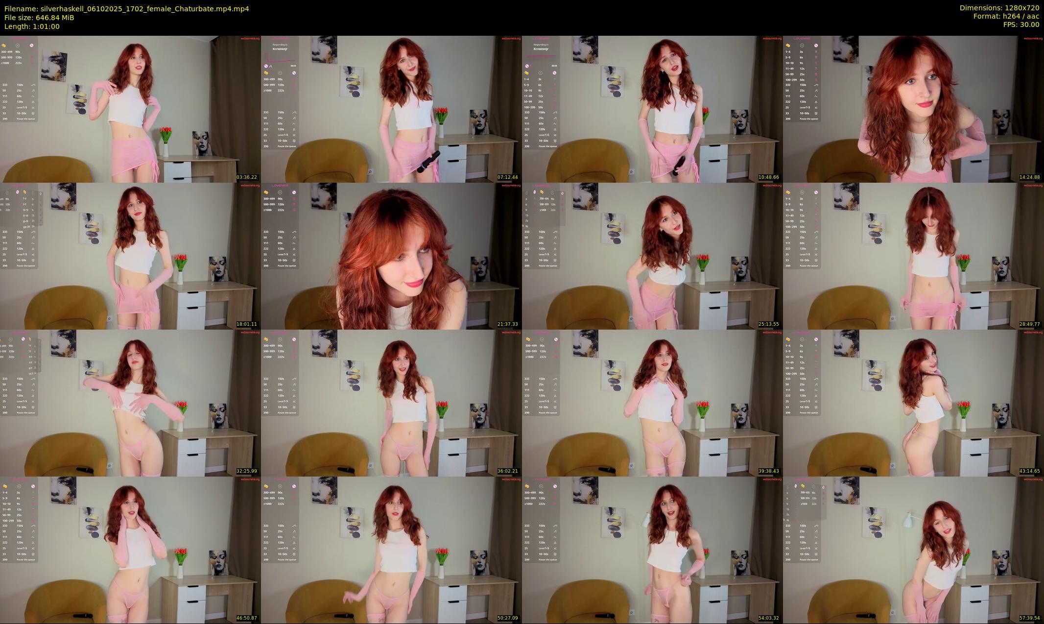 silverhaskell — 61 minute Chaturbate female cam show recording, 720p, Oct 6, 2025