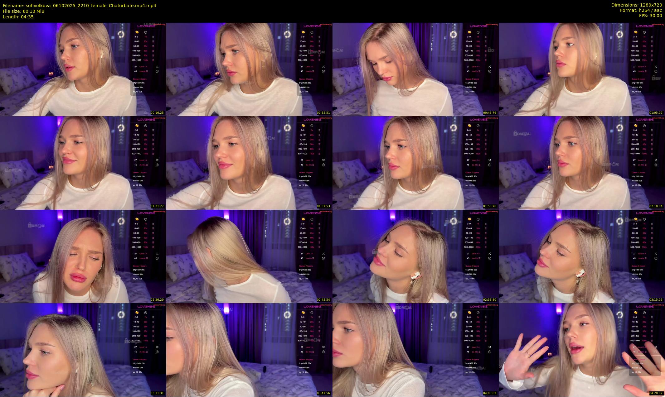 sofivolkova — 5 minute Chaturbate female cam show recording, 720p, Oct 6, 2025