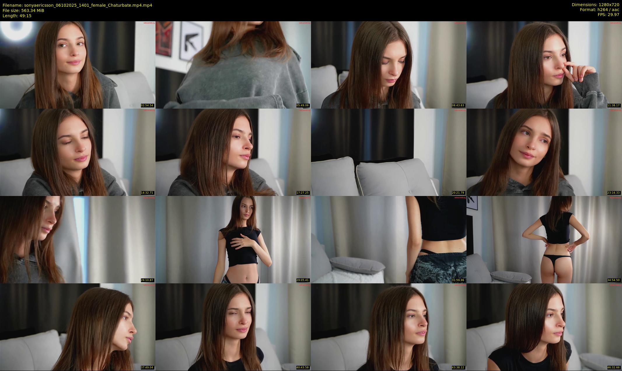sonyaericsson — 50 minute Chaturbate female cam show recording, 720p, Oct 6, 2025