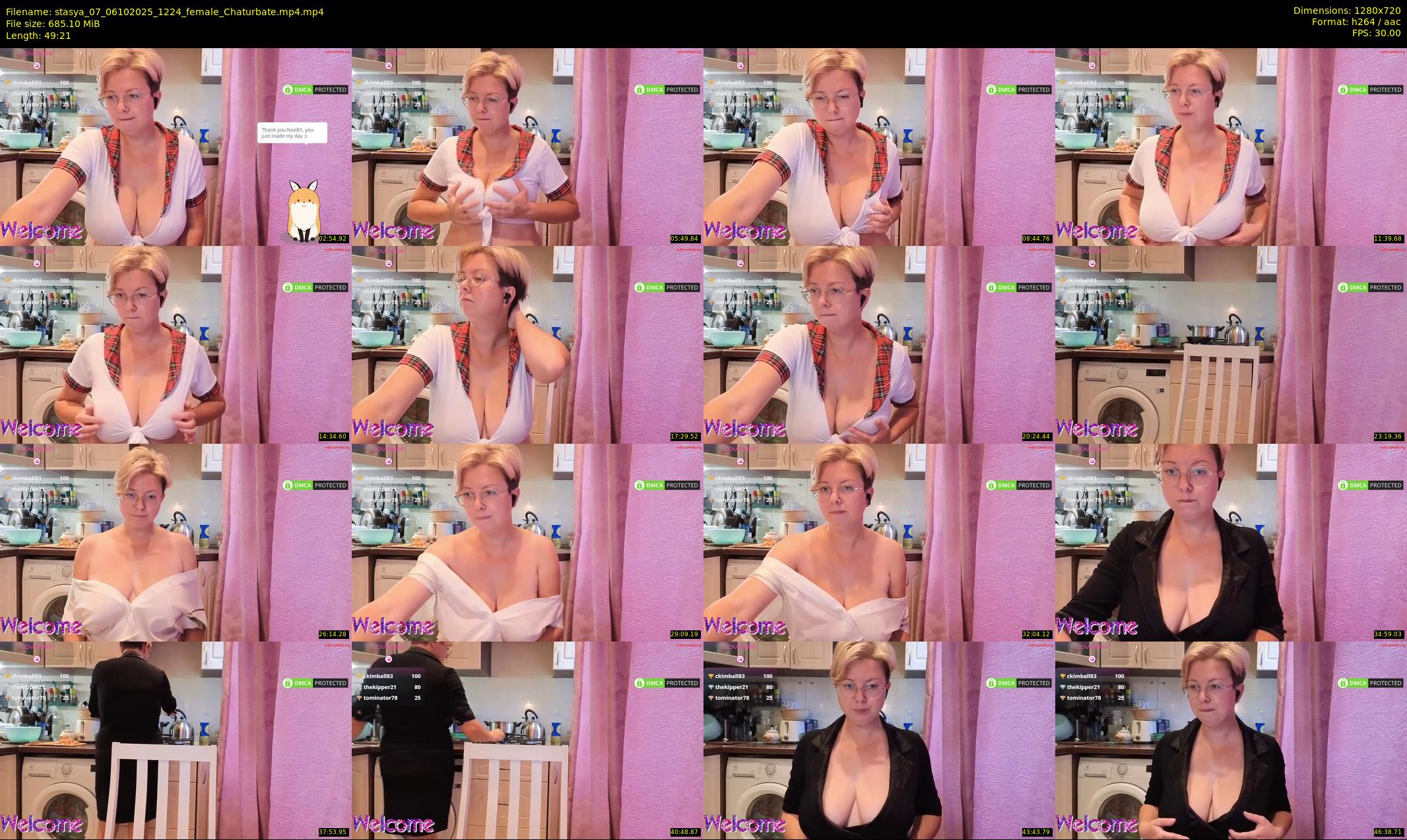 stasya_07 — 50 minute Chaturbate female cam show recording, 720p, Oct 6, 2025