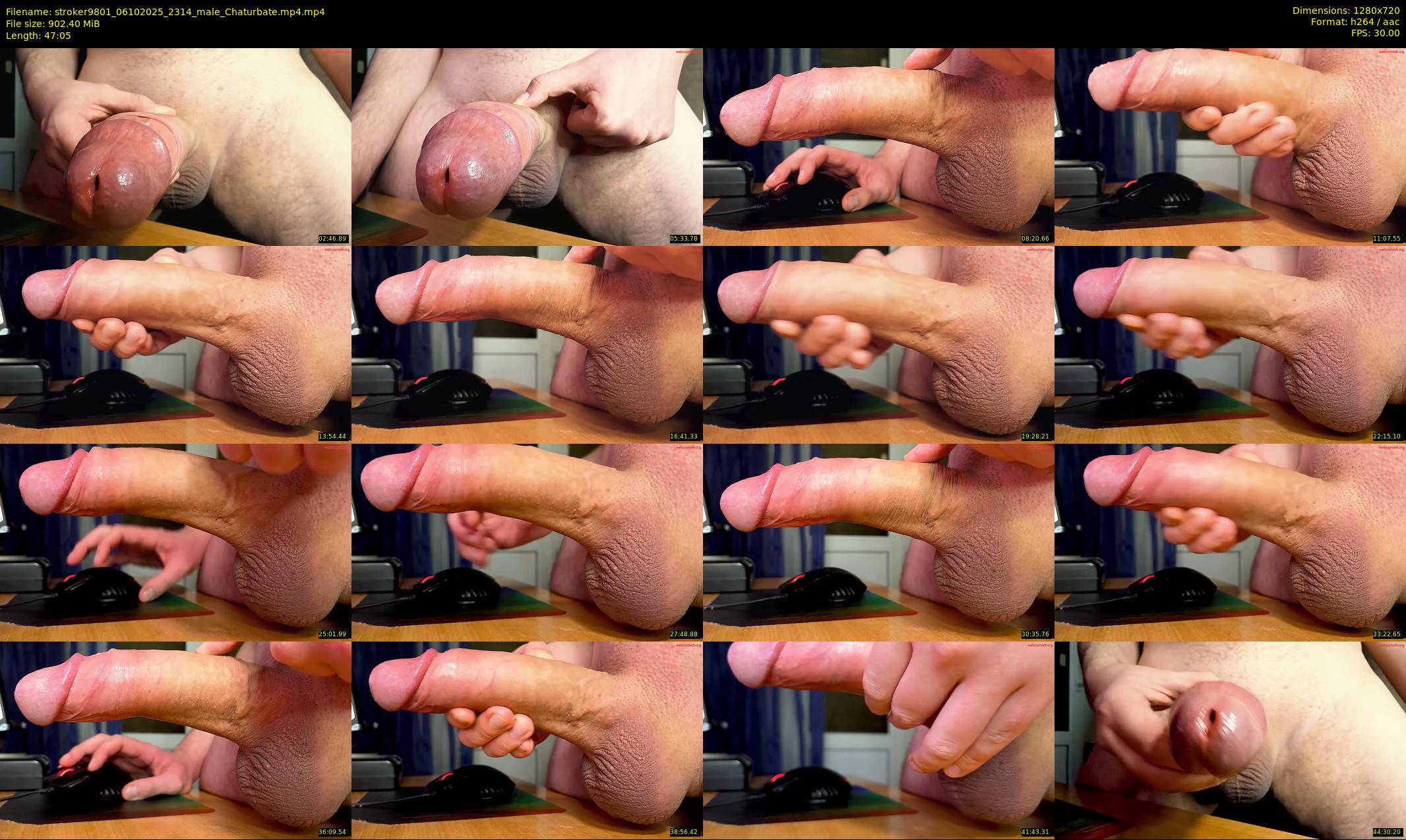 stroker9801 — 48 minute Chaturbate male cam show recording, 720p, Oct 6, 2025