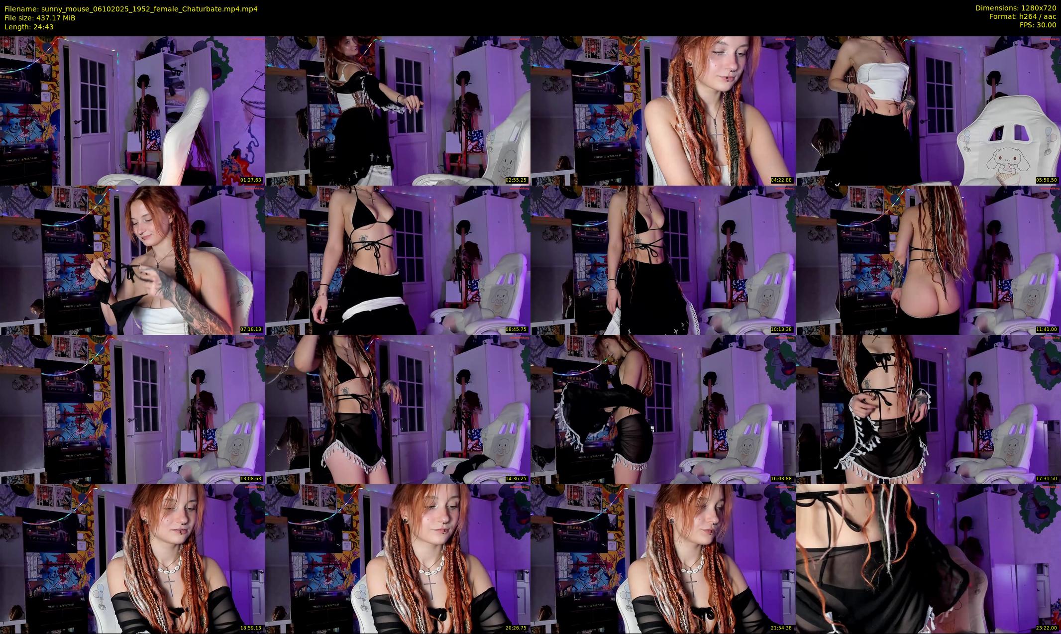 sunny_mouse — 25 minute Chaturbate female cam show recording, 720p, Oct 6, 2025