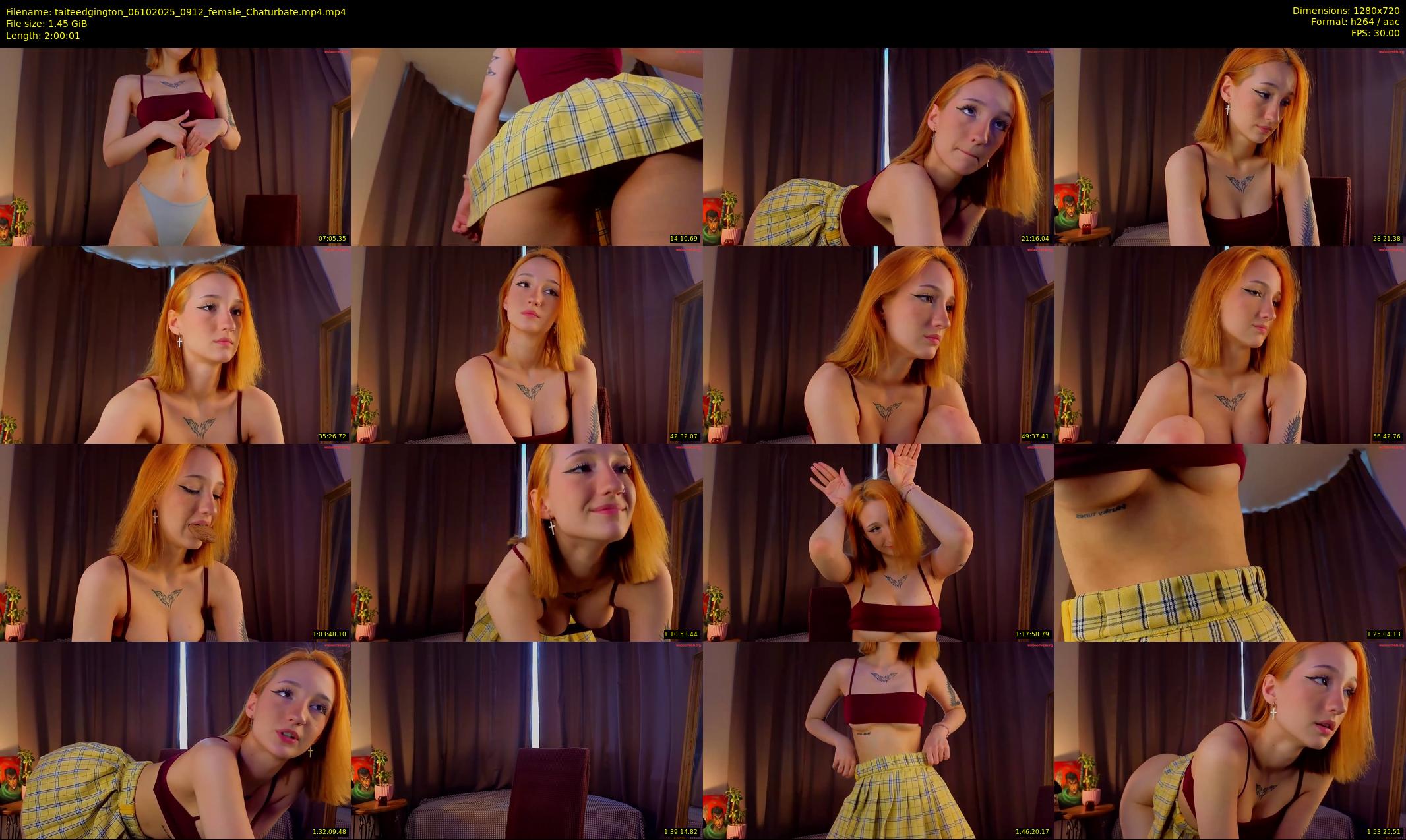 taiteedgington — 121 minute Chaturbate female cam show recording, 720p, Oct 6, 2025