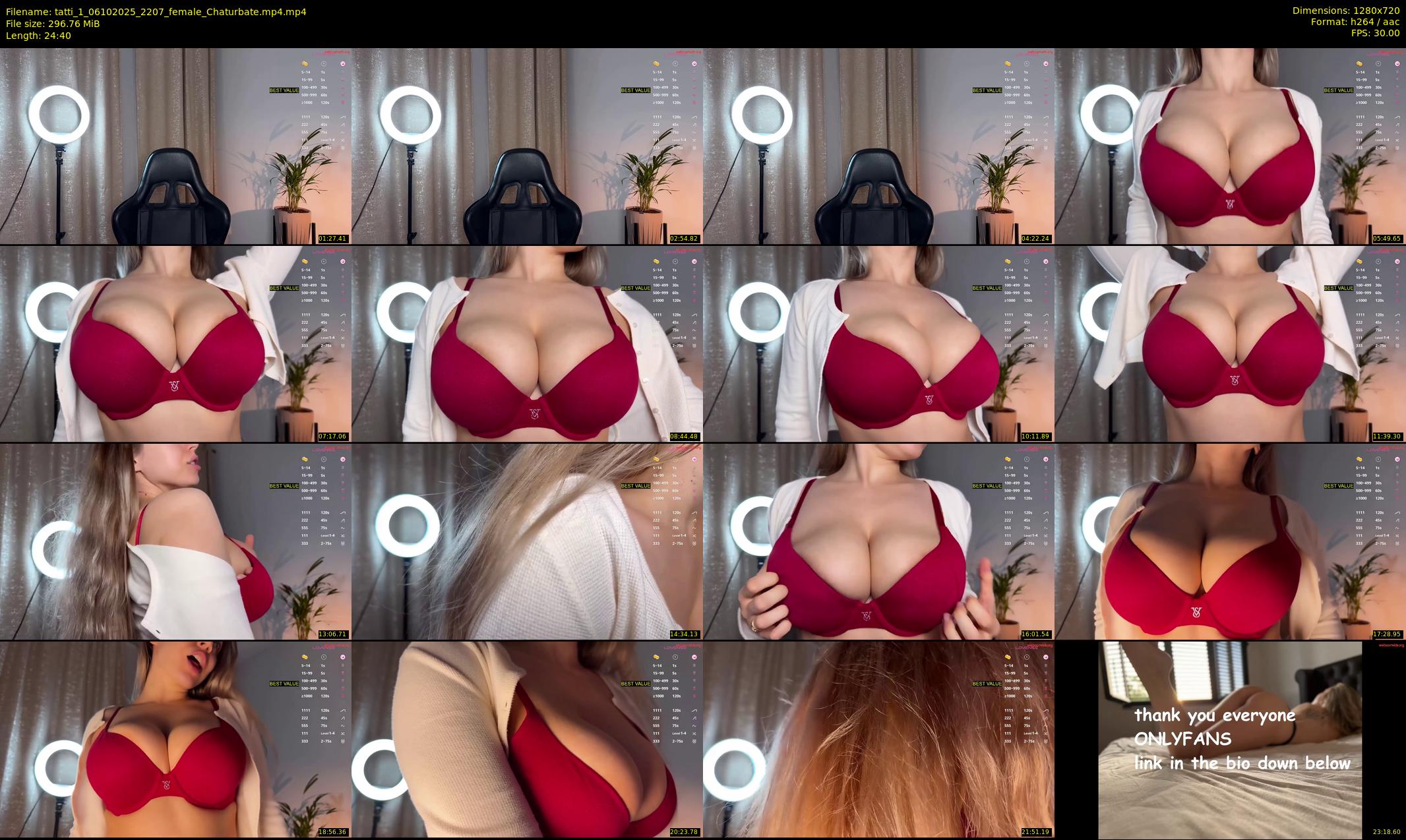 tatti_1 — 25 minute Chaturbate female cam show recording, 720p, Oct 6, 2025