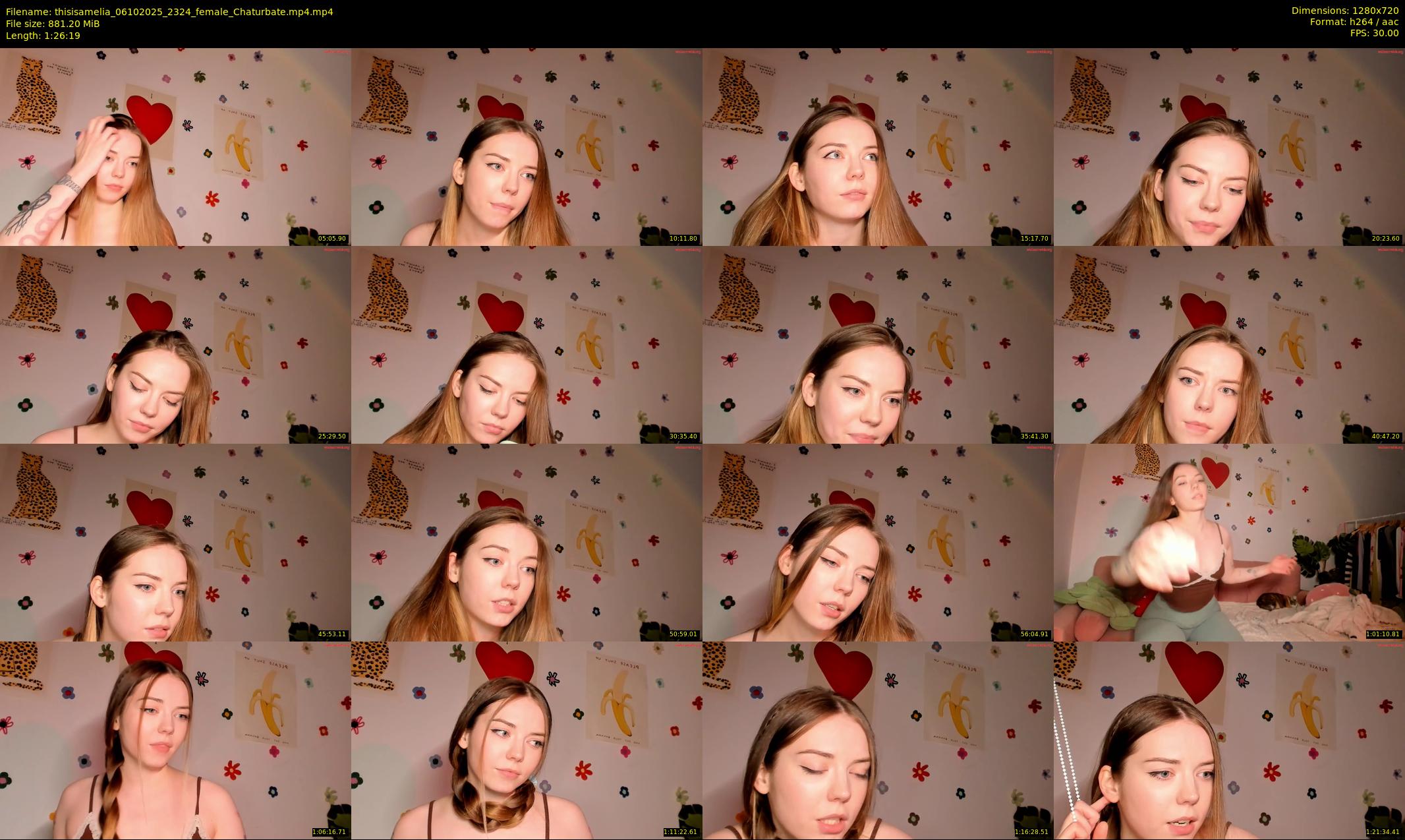 thisisamelia — 87 minute Chaturbate female cam show recording, 720p, Oct 6, 2025