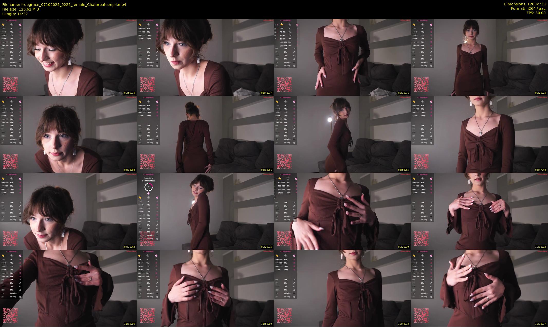 truegrace — 15 minute Chaturbate female cam show recording, 720p, Oct 7, 2025