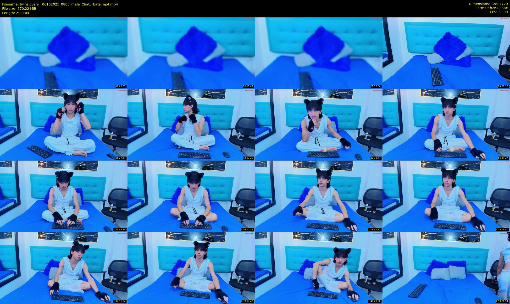 twinslovers_ — 121 minute Chaturbate couple cam show recording, 720p, Oct 6, 2025