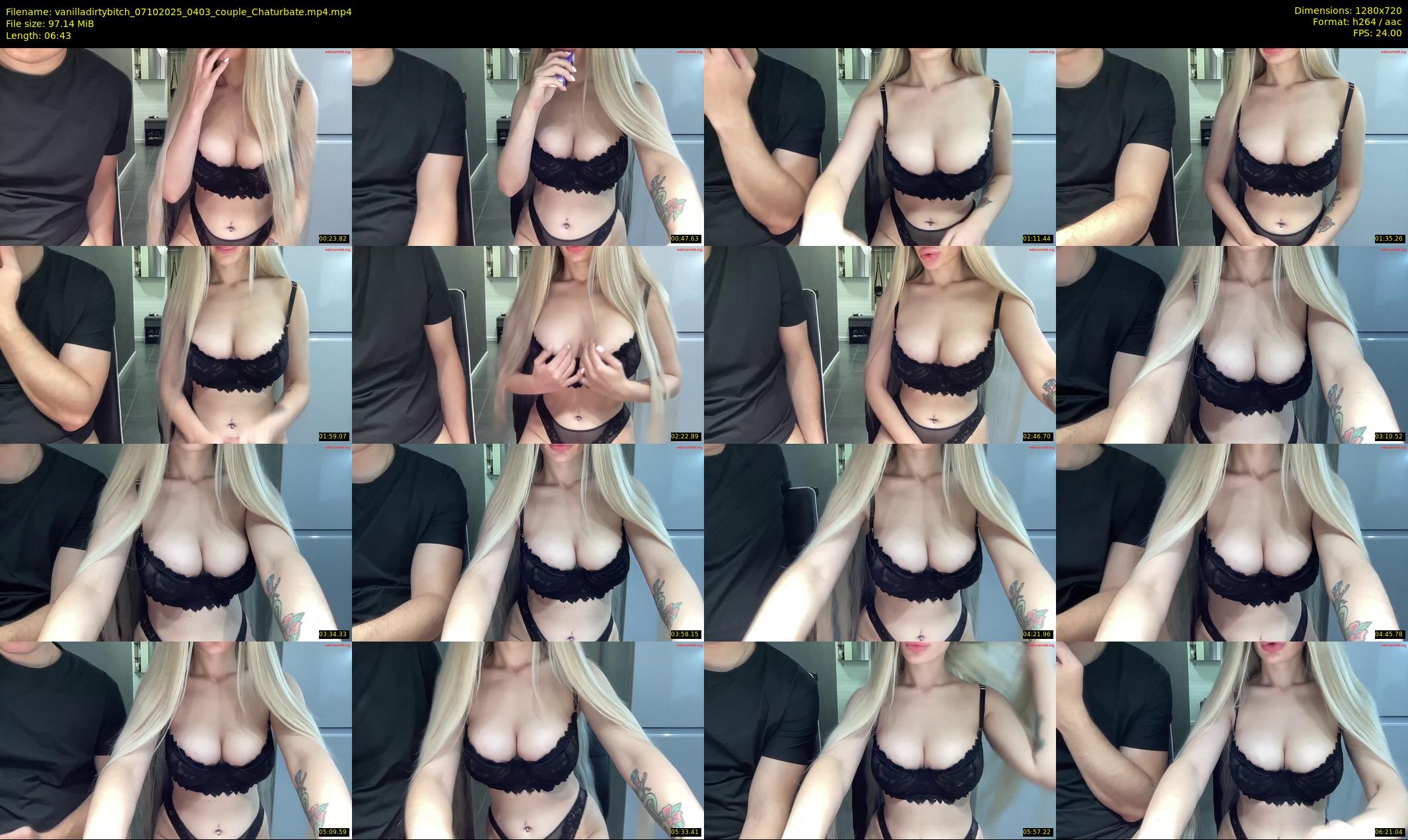 vanilladirtybitch — 7 minute Chaturbate couple cam show recording, 720p, Oct 7, 2025