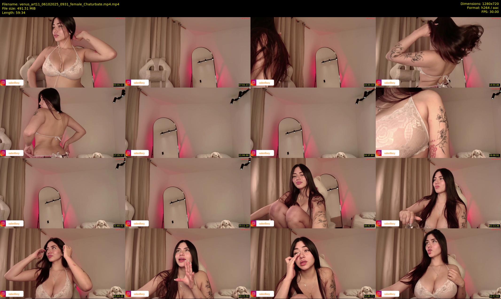 venus_art11 — 60 minute Chaturbate female cam show recording, 720p, Oct 6, 2025