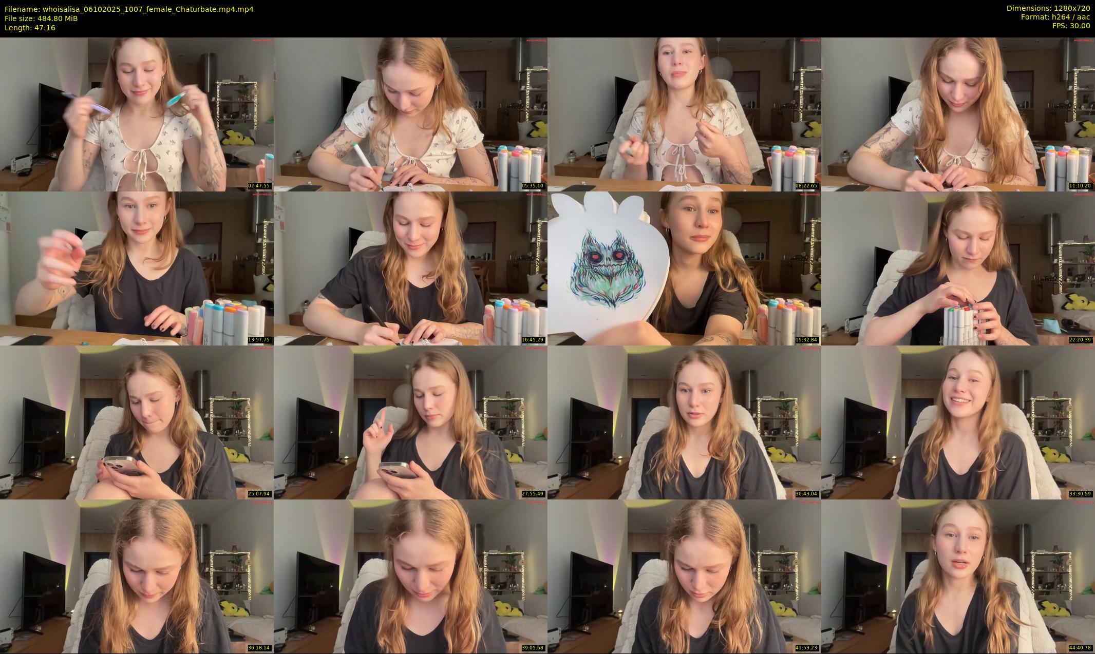 whoisalisa — 48 minute Chaturbate female cam show recording, 720p, Oct 6, 2025