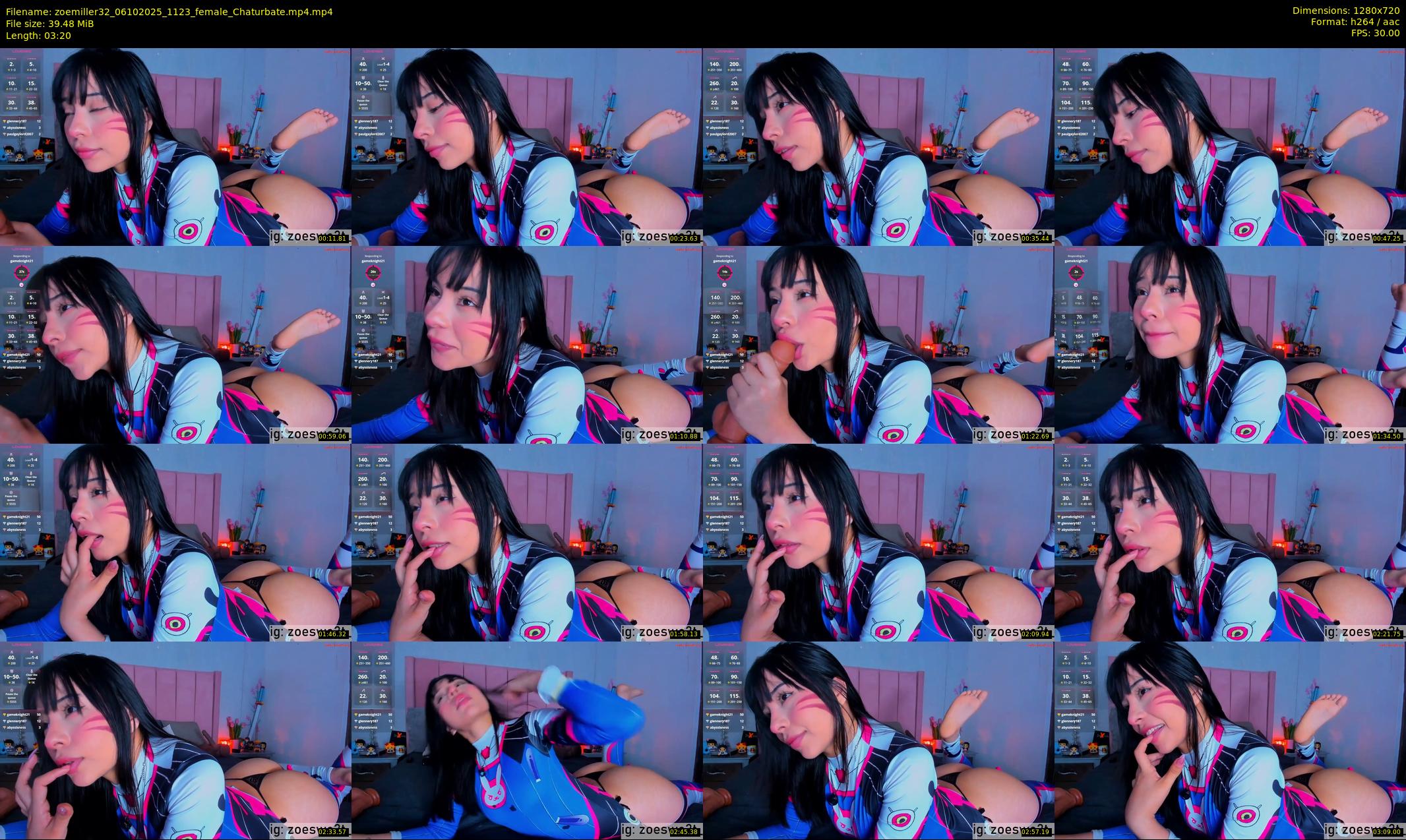 zoemiller32 — 4 minute Chaturbate female cam show recording, 720p, Oct 6, 2025